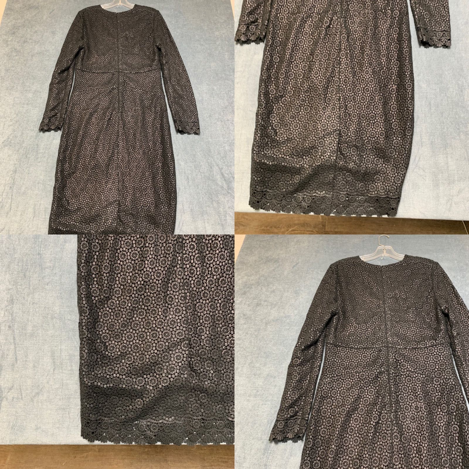 By Malene Birger By Malene Birger Elizabeth Deepta Maxi Dress Womens 40 Black Lace Floral Cotton Size S / US 4 / IT 40 - 9 Thumbnail