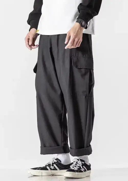 Japanese Brand 20AW Indigo Union Japan Black Cargo Worker Pants Size US 34 / EU 50 - 4 Thumbnail