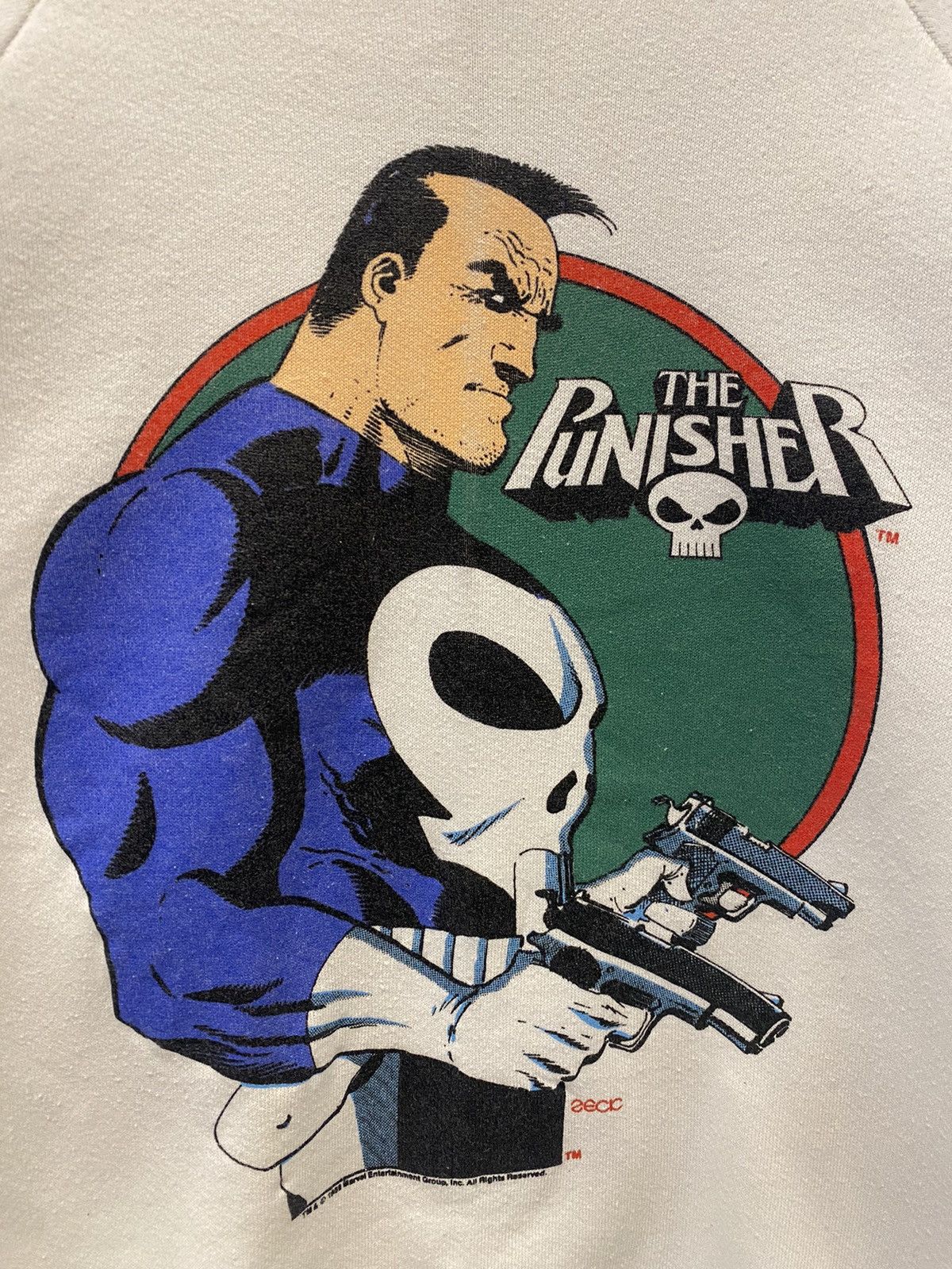 Marvel Comics Vintage Late 80s The Punisher Sweatshirt Size US L / EU 52-54 / 3 - 3 Thumbnail