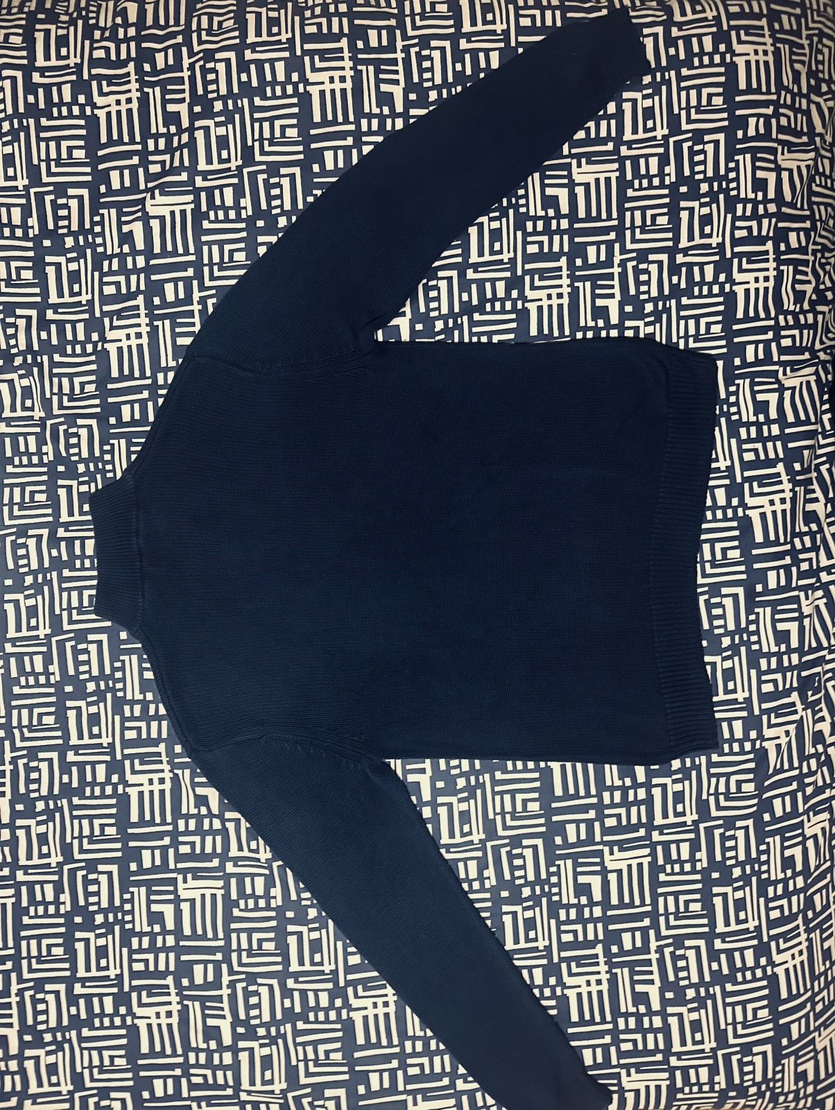 Chaps Ralph Lauren × Vintage CHAPS by RALPH LAUREN - Men's Zip Jumper Sweater - Rich Blue Size US L / EU 52-54 / 3 - 3 Thumbnail