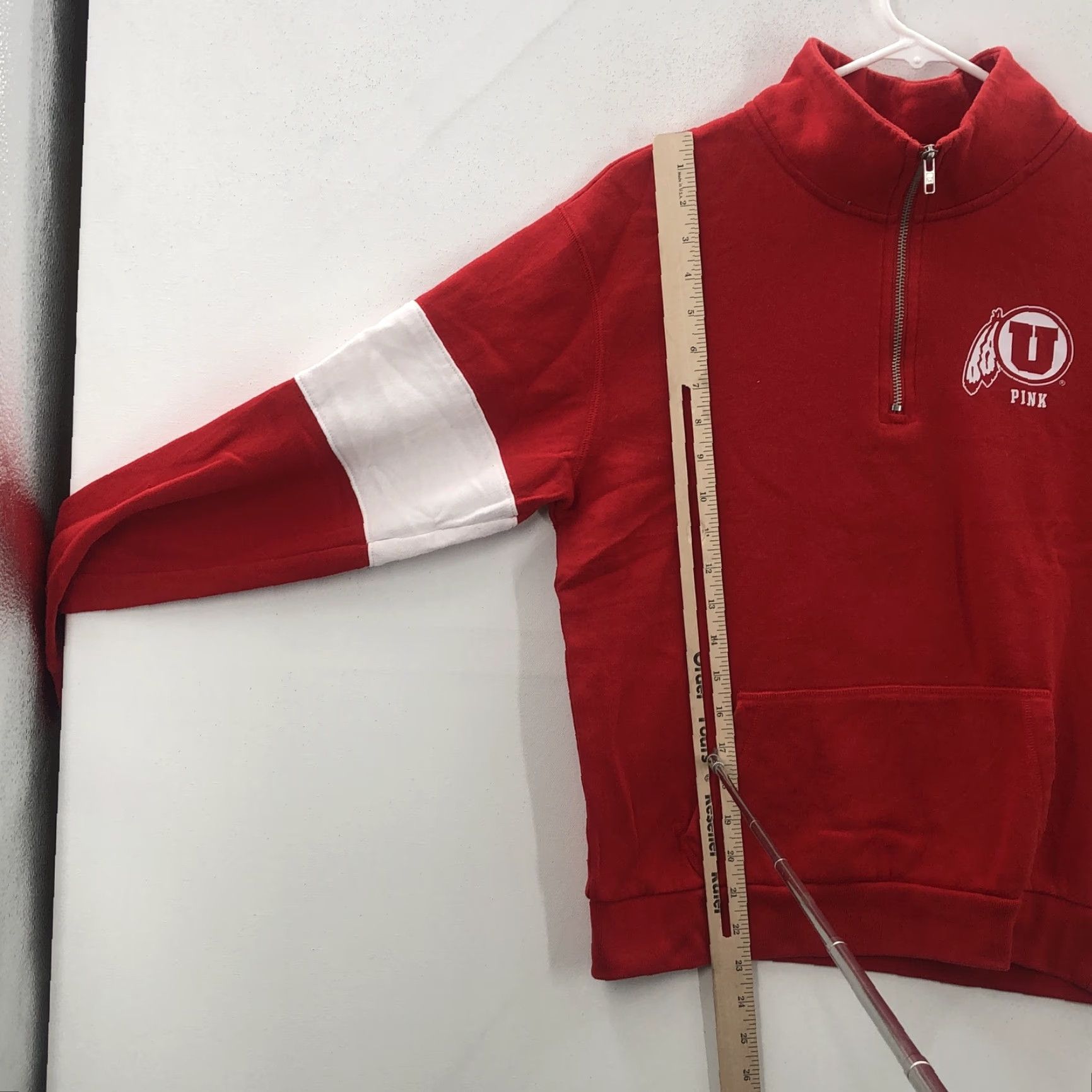 Victoria's Secret Victoria's Secret Sweatshirt Women Red Long Sleeve 1/4 Zip Pullover XS Size XS / US 0-2 / IT 36-38 - 3 Thumbnail