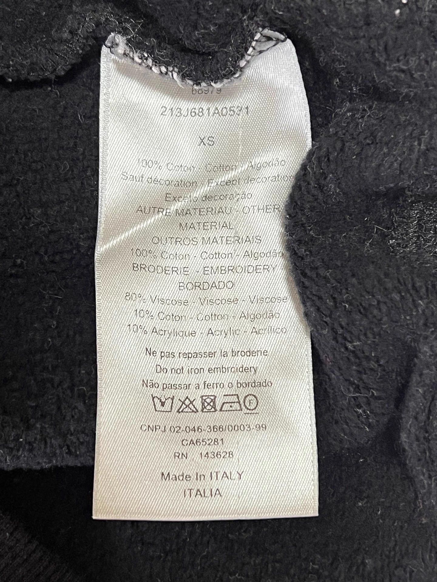 Dior Dior Atelier XS black gray colorblock logo hoodie unisex Size US XS / EU 42 / 0 - 6 Thumbnail
