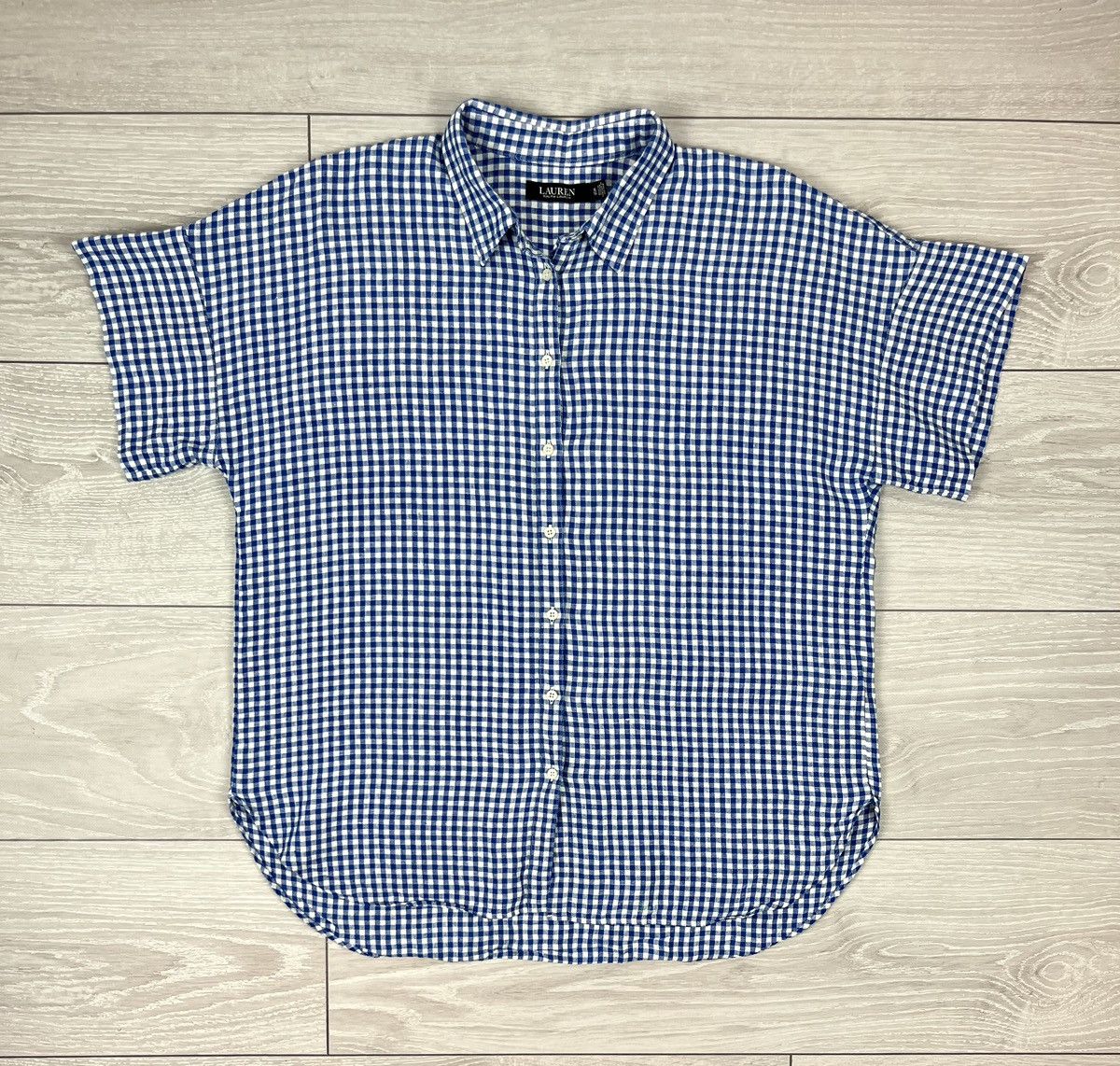 Ralph Lauren Ralph Lauren Black Label 100% Linen Checkered Button Shirt Size US XL / EU 56 / 4 - 1 Thumbnail