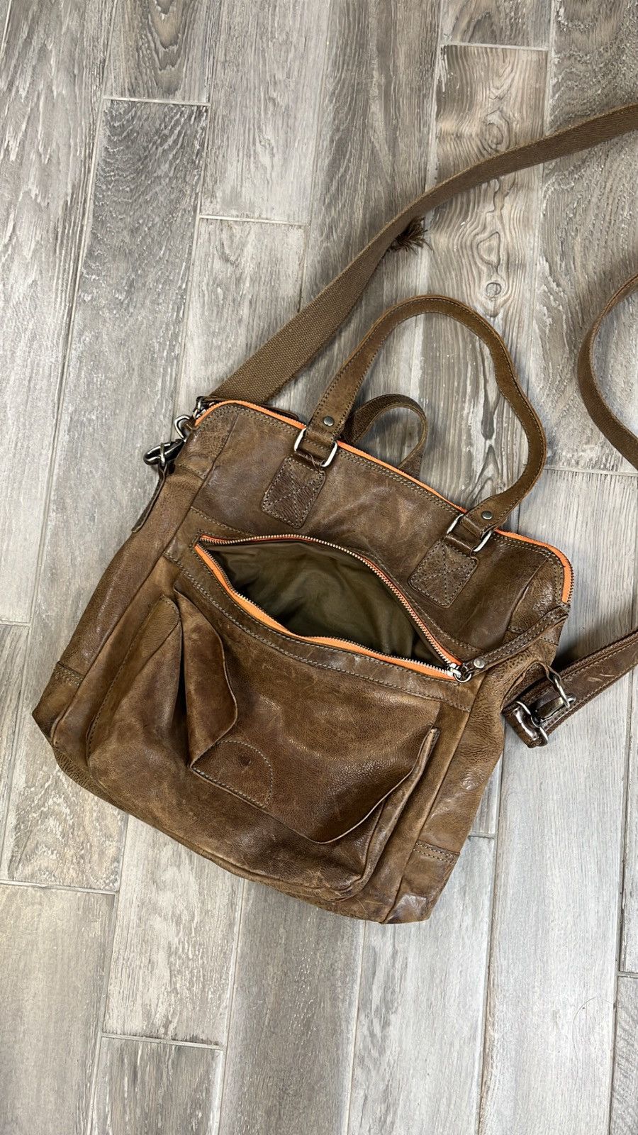Leather × Vintage Rare❗️ Vintage Leather Coboys Bag shoulder bag Size ONE SIZE - 4 Thumbnail