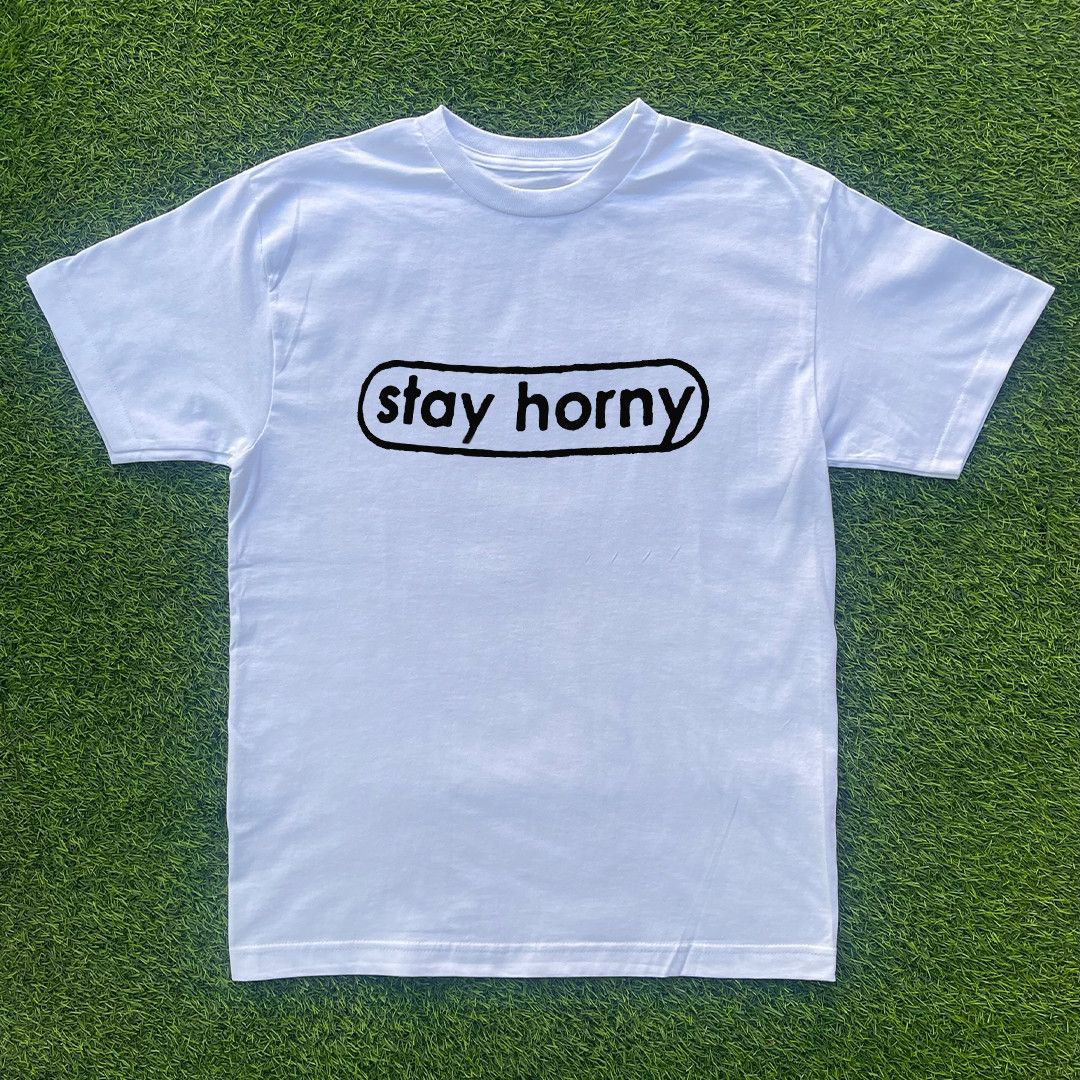 Other STAY HORNY TSHIRT Size US L / EU 52-54 / 3 - 1 Preview