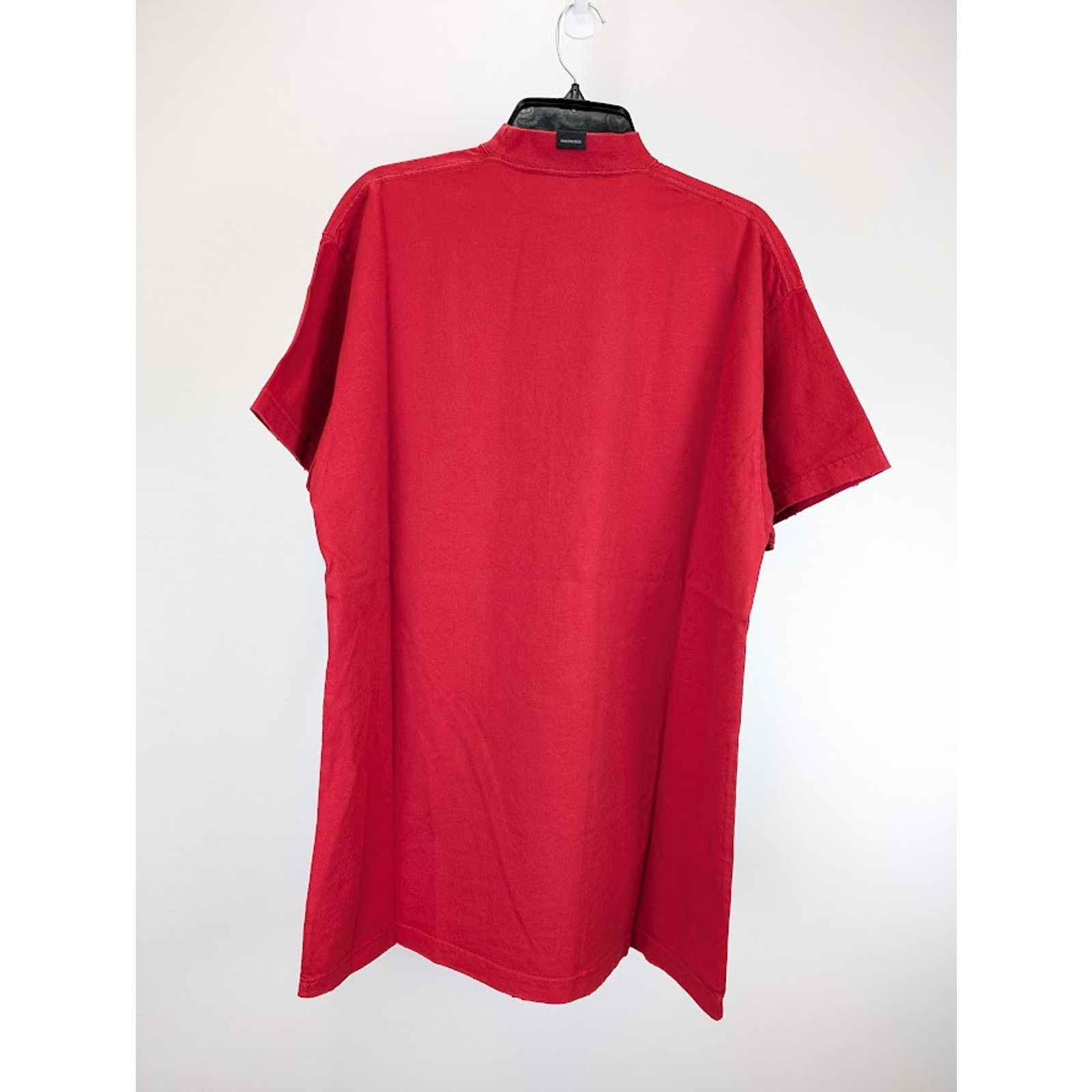 Balenciaga o1rshd1 Oversizes Fit Many Kisses Tee T-Shirt in Red Size US M / EU 48-50 / 2 - 8 Thumbnail