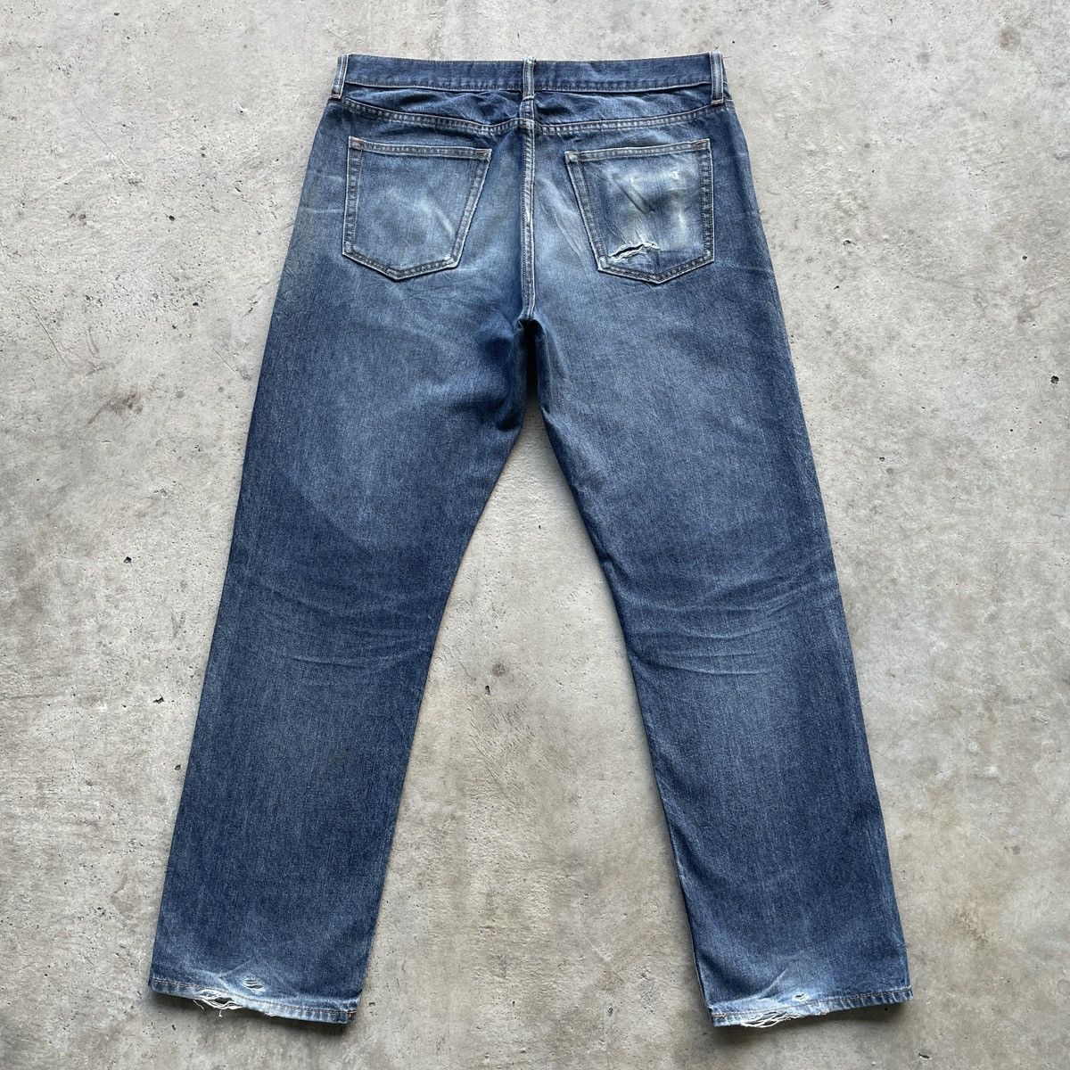 Japanese Brand Vintage Japanese Old Navy Faded Jeans Denim Distressed Pants Size US 34 / EU 50 - 13 Thumbnail