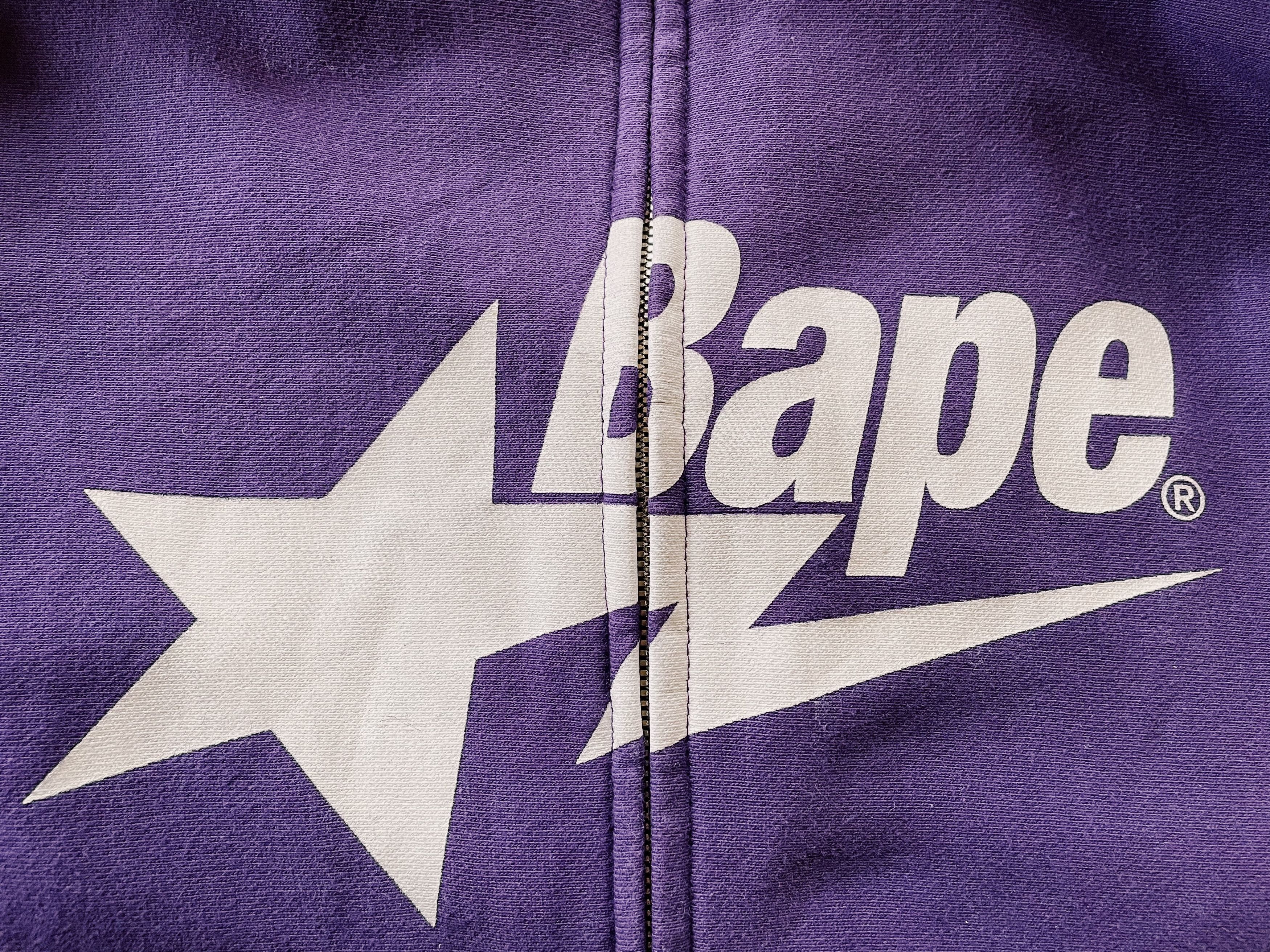 Bape Vintage Y2K A Bathing Ape Bapesta Spellout Full zip Hoodie Size US XL / EU 56 / 4 - 3 Thumbnail