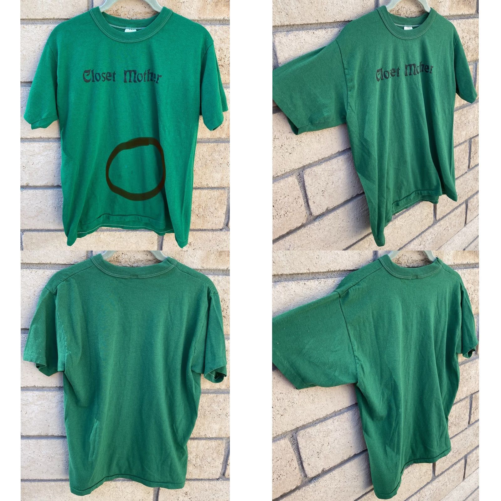 Vintage VINTAGE Sportswear T-Shirt, Single Stitch, 70s 80s, Green, Size L, Mens, Short Sleeve, Iron On Letting Tee Size US L / EU 52-54 / 3 - 9 Thumbnail