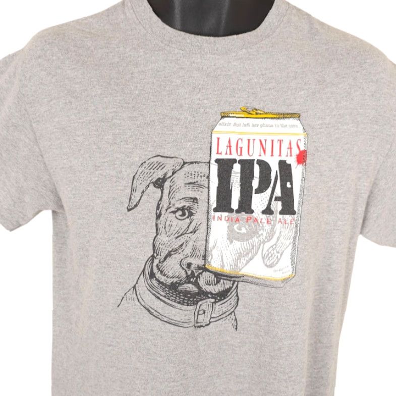 Vintage Lagunitas Brewing T Shirt Mens Size Medium Gray IPA Beer Shirt Size US M / EU 48-50 / 2 - 2 Thumbnail