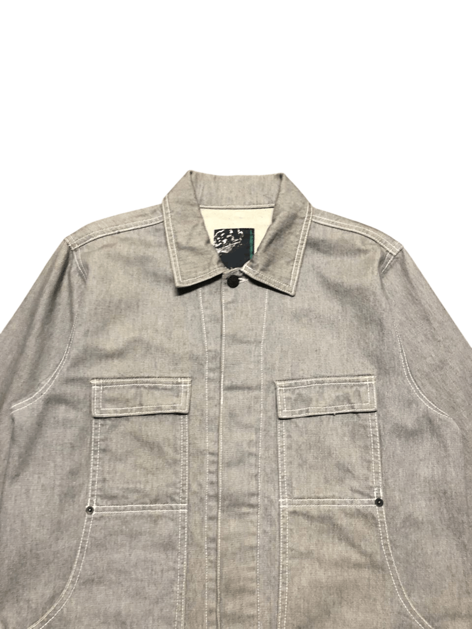 Breath & Stone Japanesse Brand Breath Denim Chore Jacket grey Nice Design Size US M / EU 48-50 / 2 - 4 Thumbnail