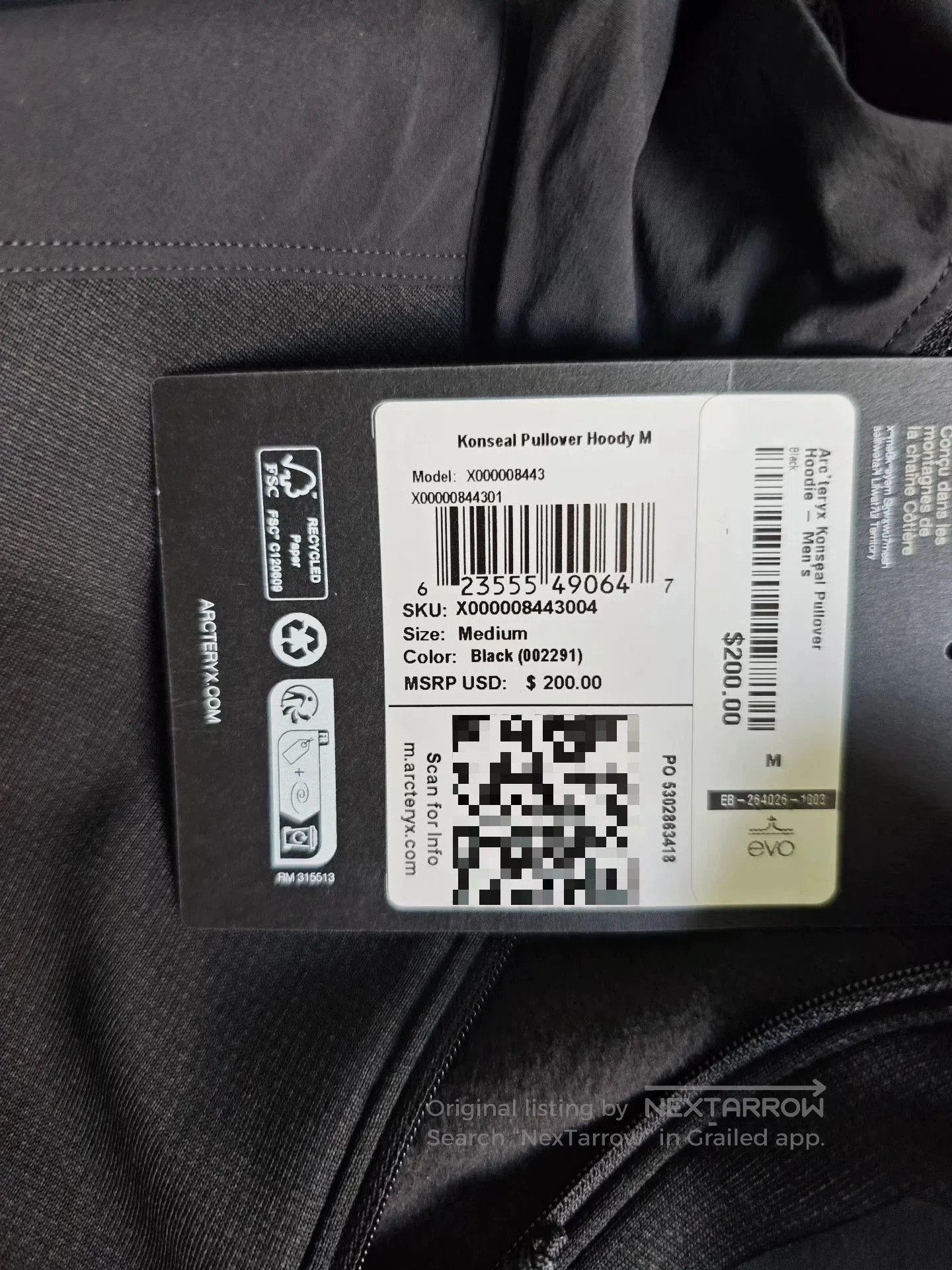 Arc'teryx Arcteryx Konseal Pullover Hoody Men’s. Size US S / EU 44-46 / 1 - 5 Thumbnail