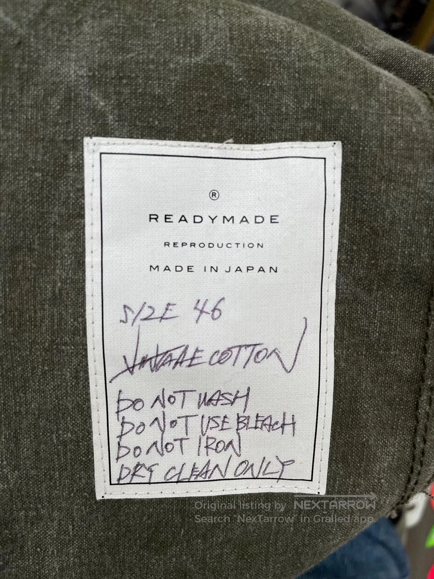 READYMADE Readymade Unique Army Green Coat. Size US S / EU 44-46 / 1 - 5 Thumbnail