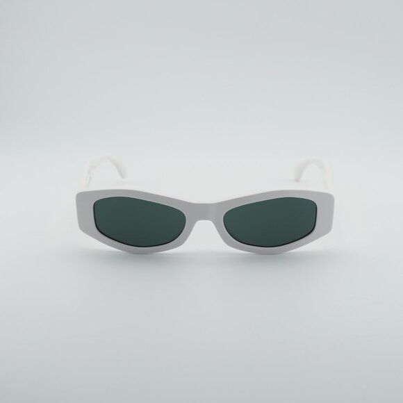 Versace Versace VE4487 314/87 Sunglasses White Rectangle Frame, Grey Size ONE SIZE - 2 Thumbnail