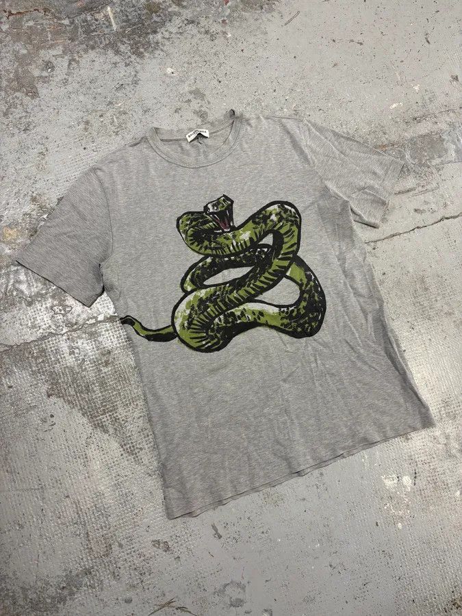 Balenciaga SS2016 Balenciaga Grey Snake T-Shirt Size US M / EU 48-50 / 2 - 4 Thumbnail