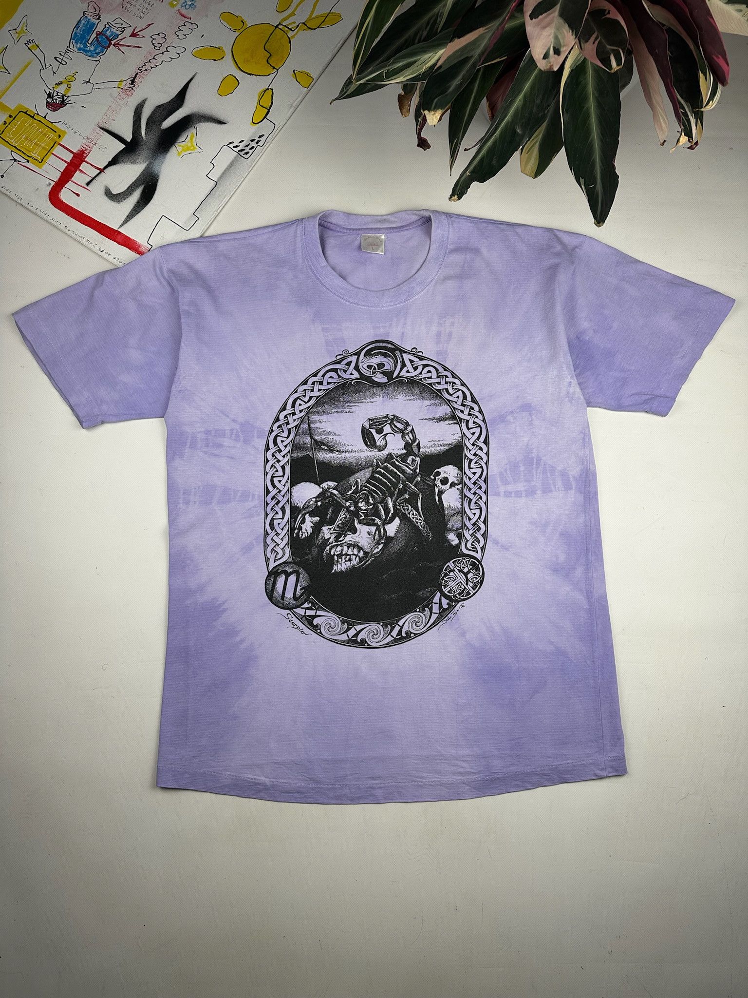 Other vintage mc escher style tee acid scorpio techno art Size US L / EU 52-54 / 3 - 1 Thumbnail