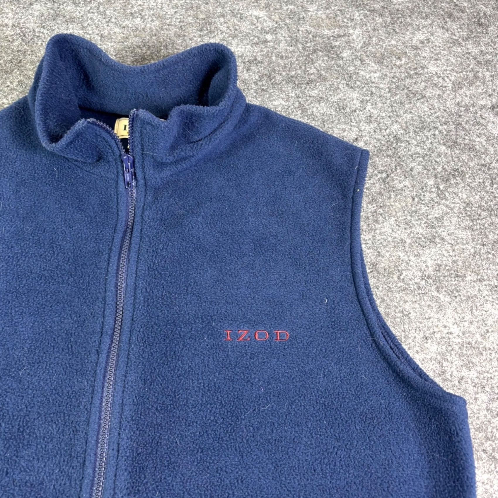 Izod VINTAGE Izod Vest Navy Blue Full Zip Fleece Embroidered Logo 90s Mens M Vest Mens Pattern Solid 3-in-1 Jacket Jacket Coat Short Size M Blue Mens Size US M / EU 48-50 / 2 - 6 Thumbnail