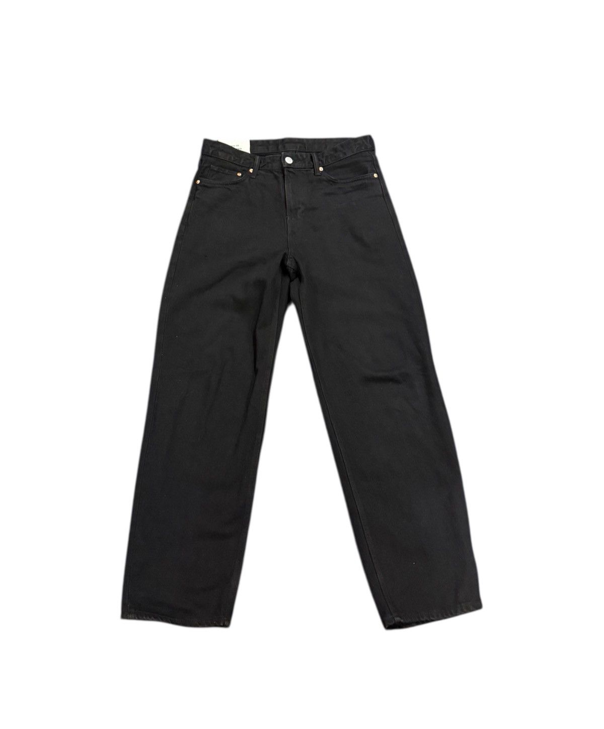 H&M H&M Loose fit Black denim jeans Size US 30 / EU 46 - 2 Thumbnail