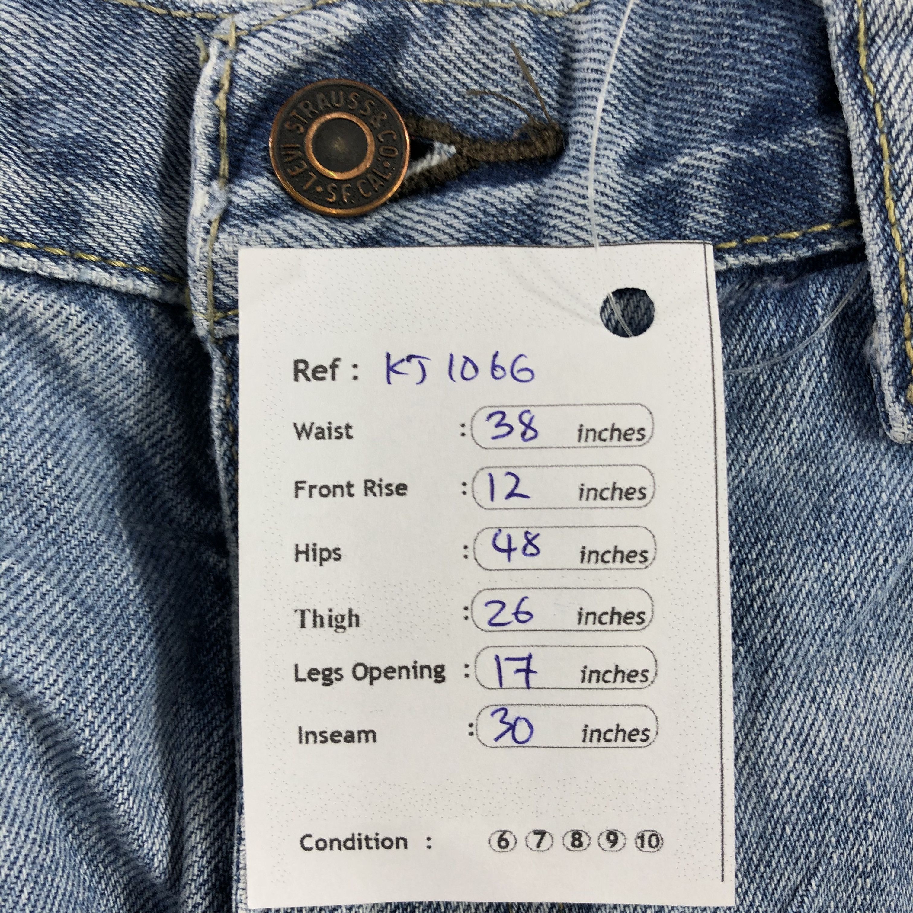 Levi's Vintage Levis 505 Jeans Medium Wash Denim KJ1066 Size US 38 / EU 54 - 18 Thumbnail