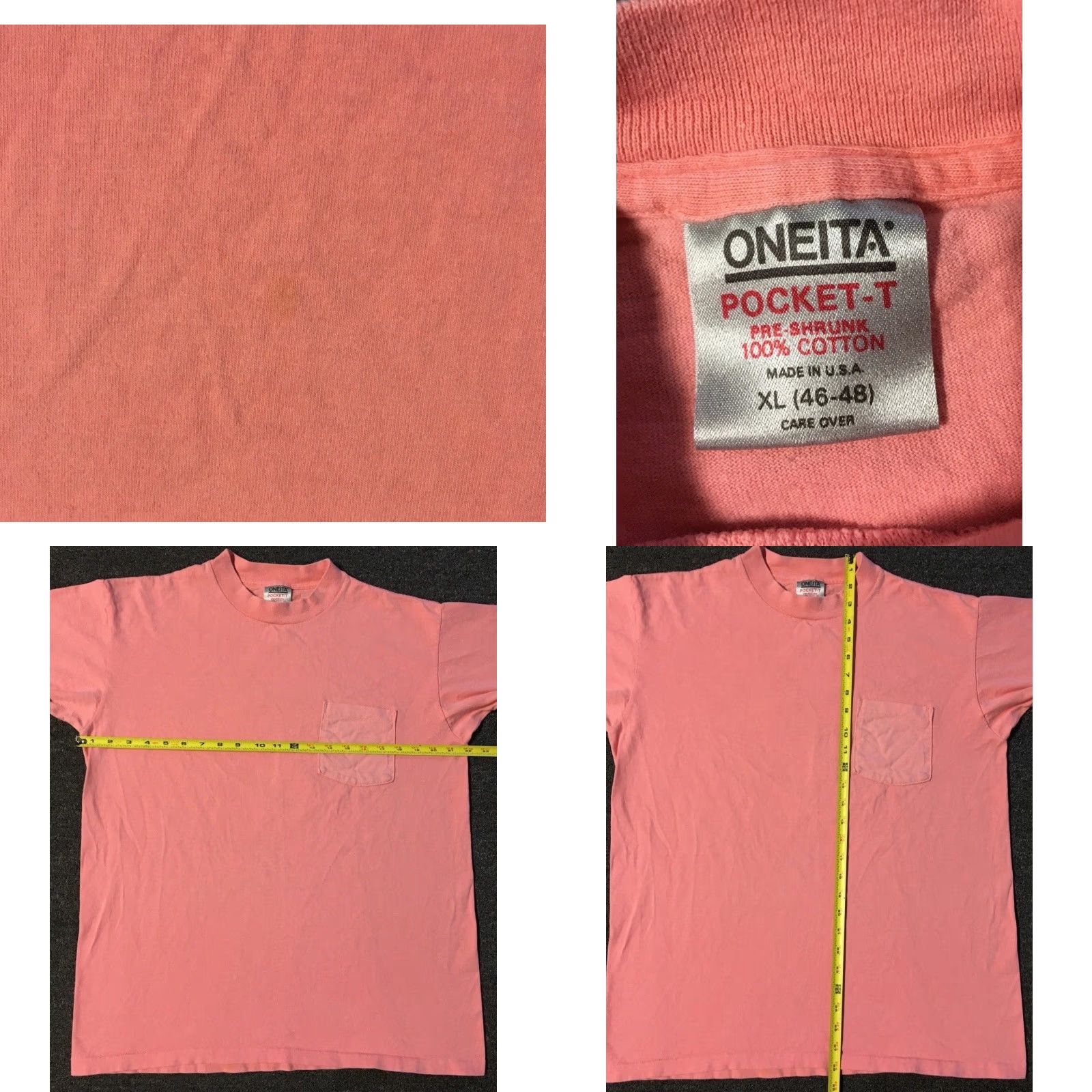 Vintage VINTAGE Explosive 80s Faded Shirt L USA Funny Surf Skate Grunge Punk Pocket Single Stitch T-Shirt Men Pink Size US L / EU 52-54 / 3 - 8 Thumbnail