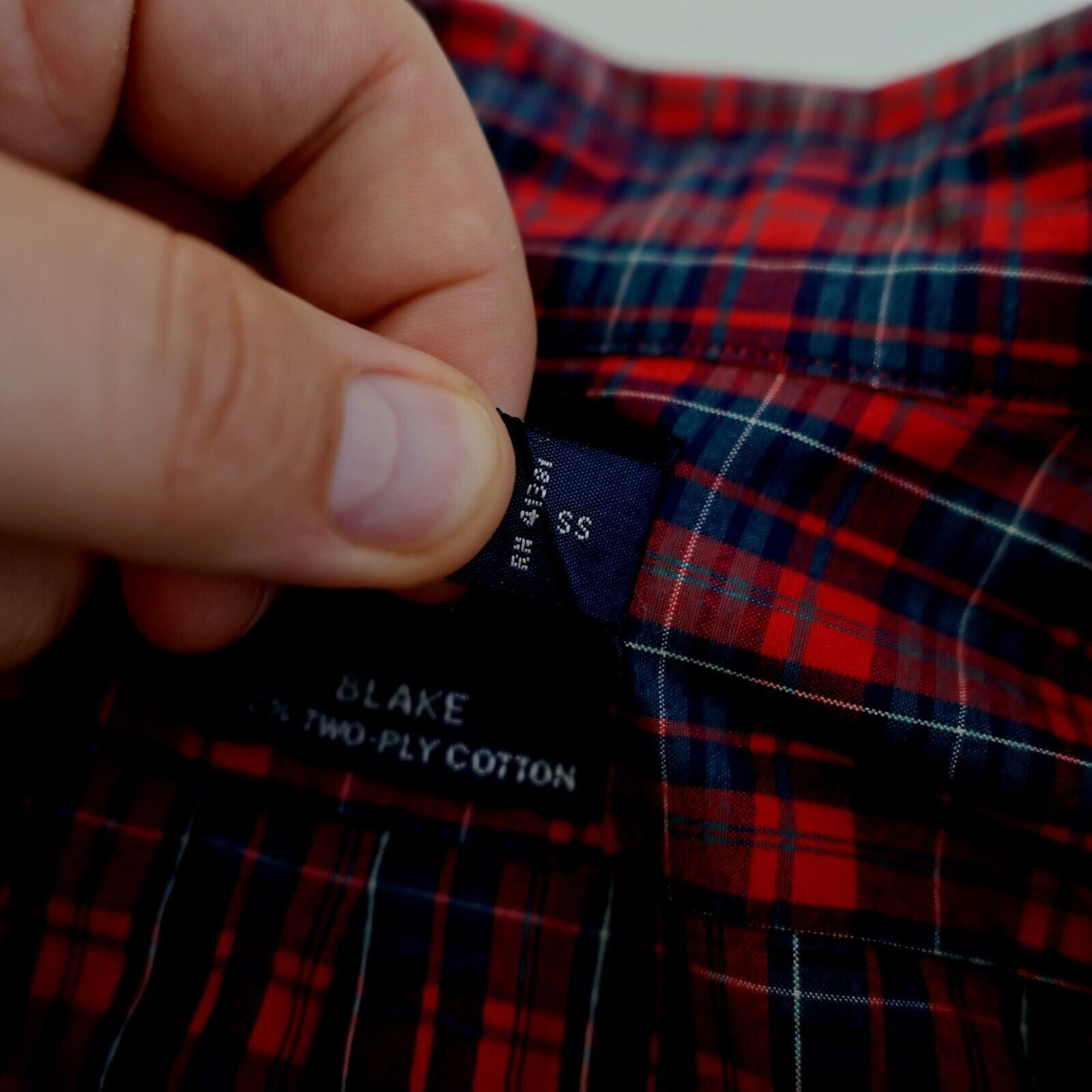 Ralph Lauren Ralph Lauren Blake 2XL Black Two Ply Cotton Plaid Red Green Size US XXL / EU 58 / 5 - 11 Thumbnail