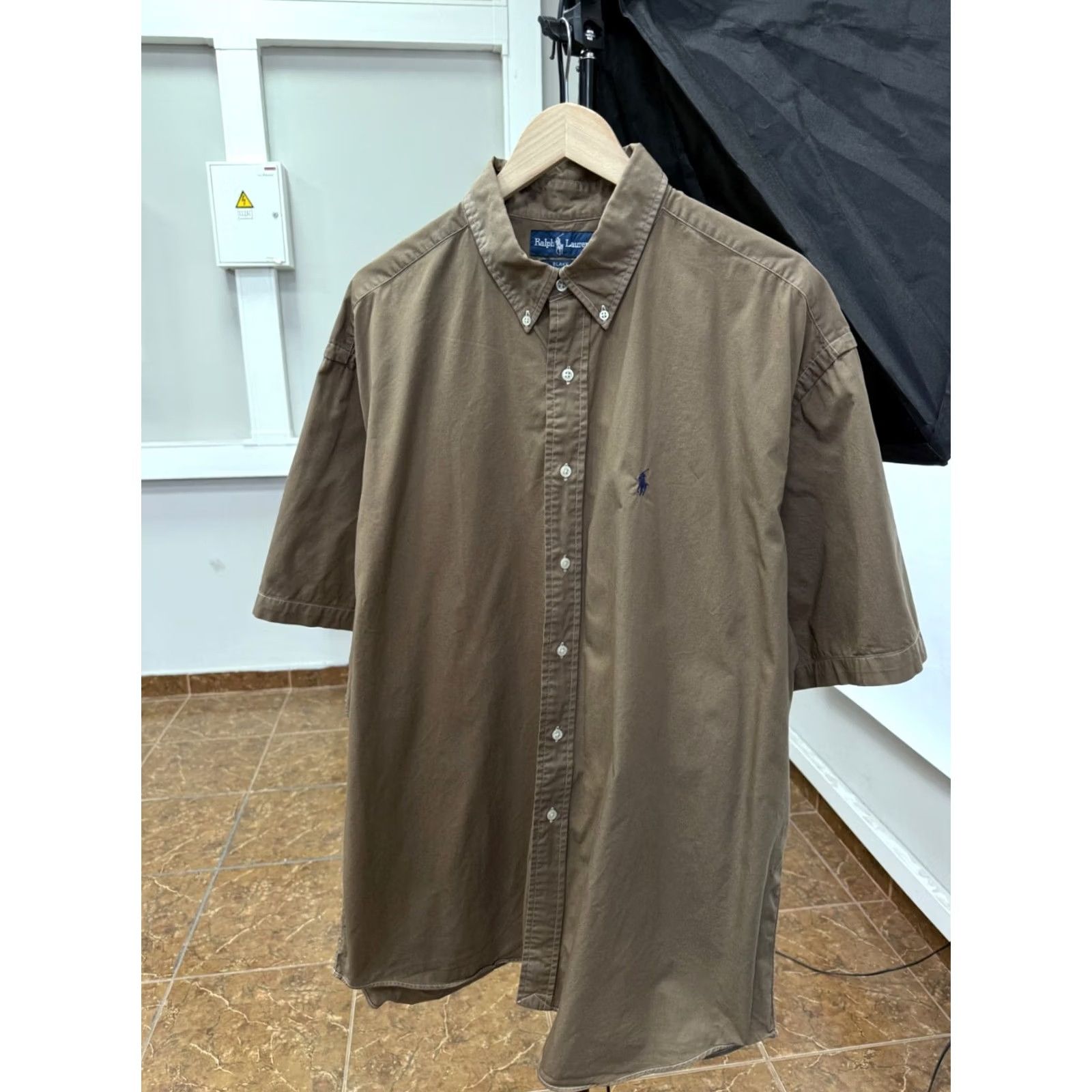 Polo Ralph Lauren VINTAGE Ralph Lauren Polo Shirt XXL Brown 1990s 90s Rugby Cotton Size US XXL / EU 58 / 5 - 2 Thumbnail