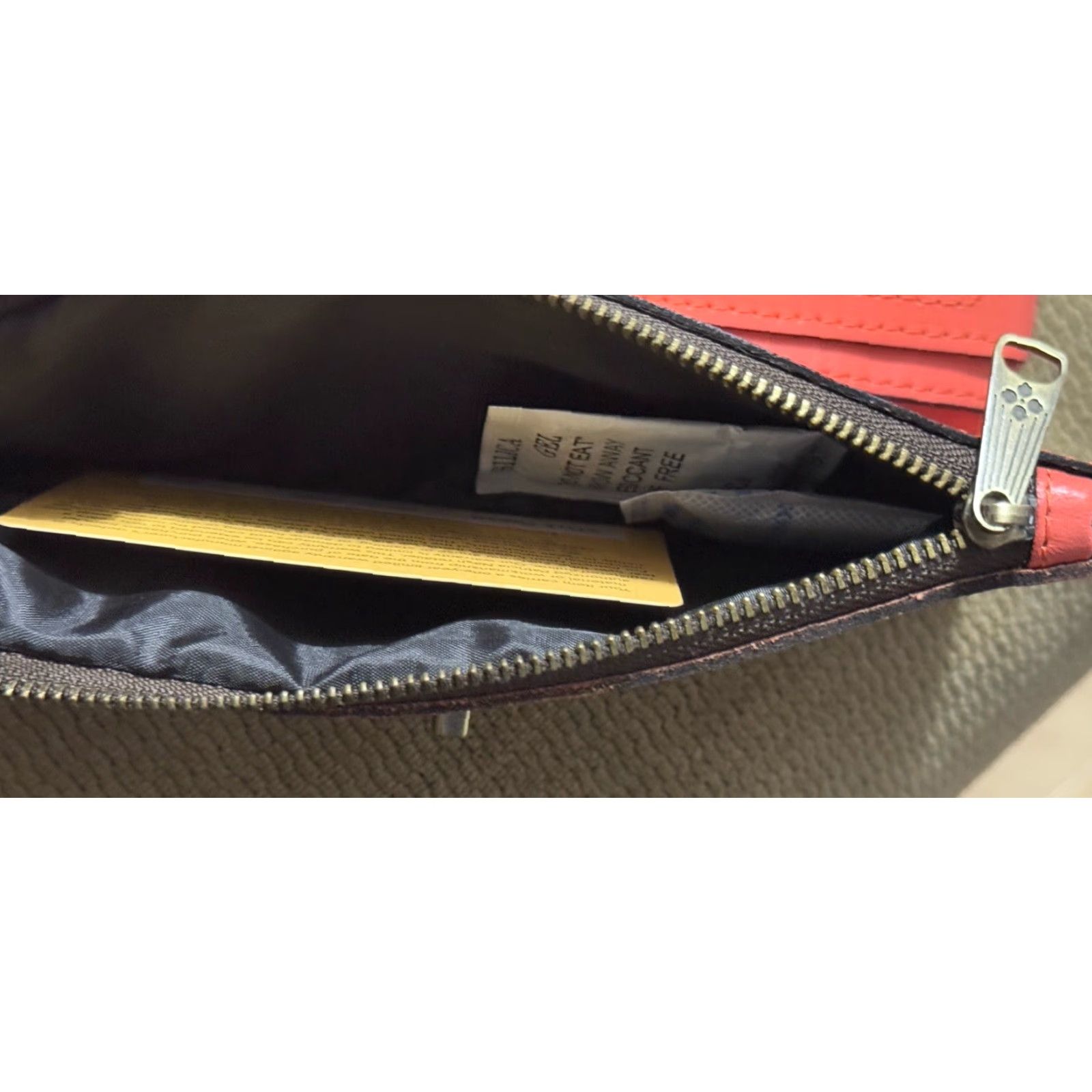 Patricia Nash Patricia Nash Annesley Wristlet Coral Leather RFID Blocking Zip Outer Pockets Magnetic Turn Lock Gold Hardware Women Medium" Size ONE SIZE - 6 Thumbnail