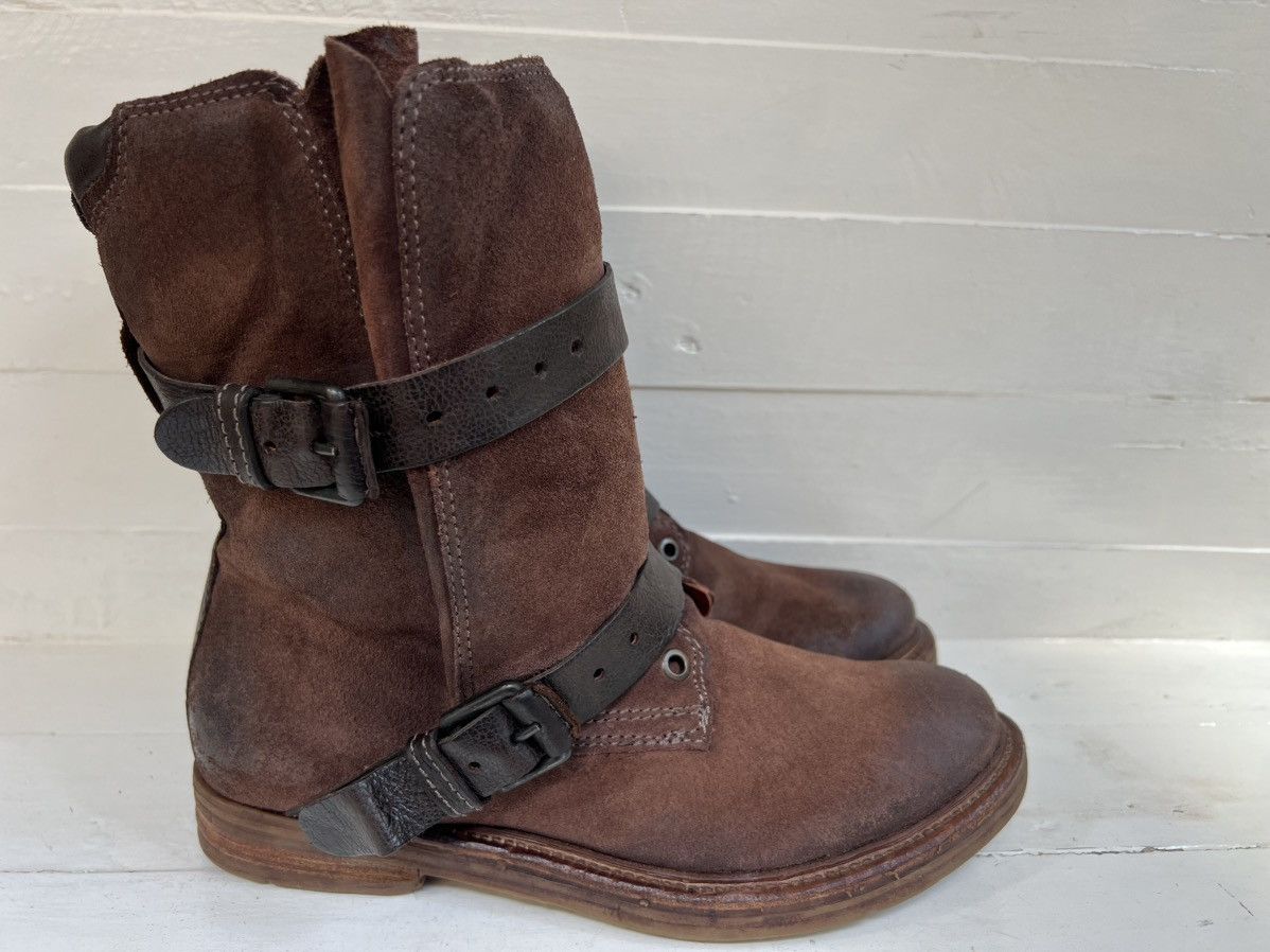 A.S.98 Airstep AS98 Brown Leather Boho Biker Ankle Boots Size EU 38 Size US 8 / IT 38 - 5 Thumbnail