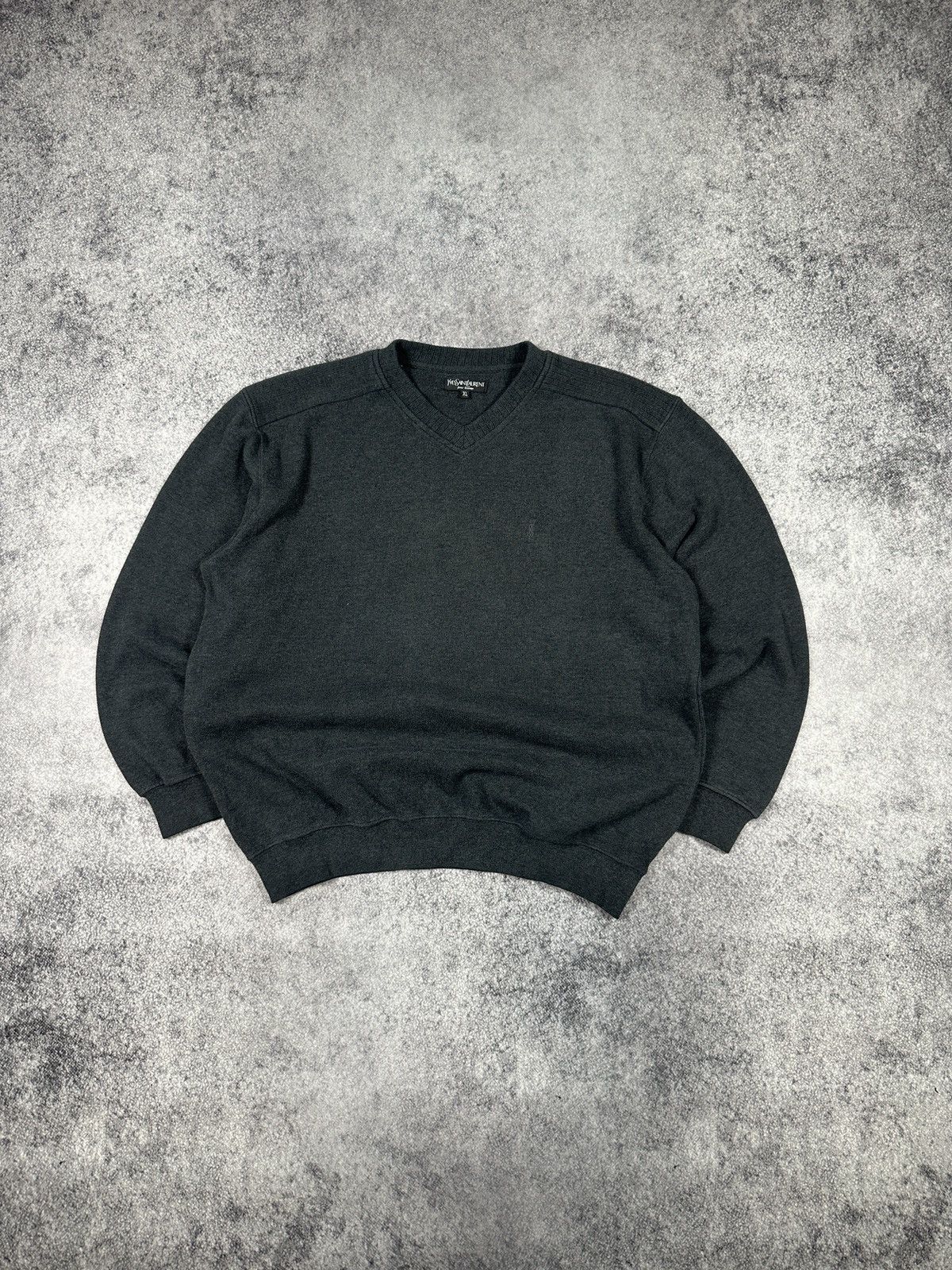 Yves Saint Laurent Vintage Yves Saint Laurent Logo YSL Black Sweater Streetwear Size US XL / EU 56 / 4 - 1 Thumbnail