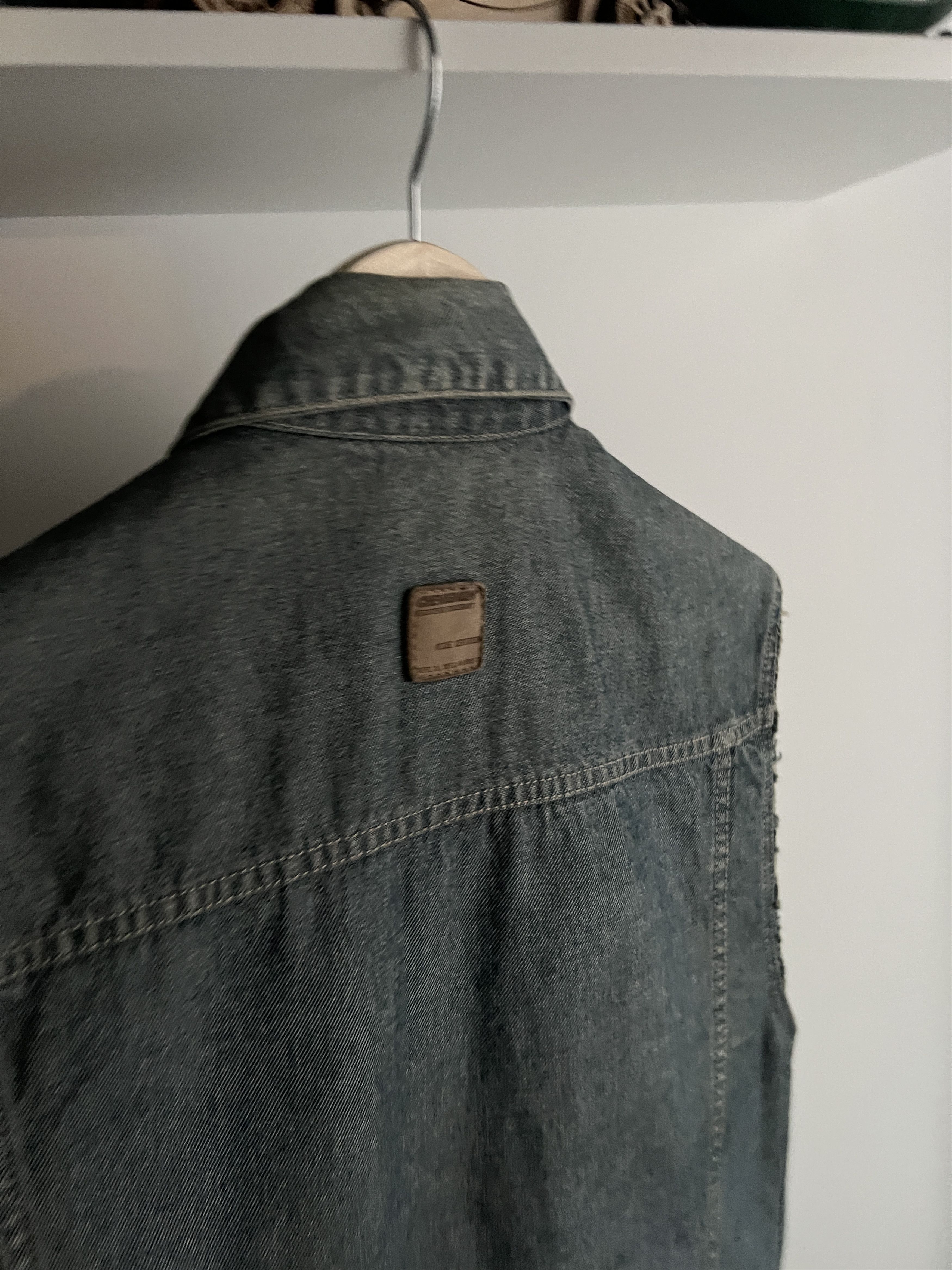 Chevignon CHEVIGNON JEANS VEST Navajo Motorcycle Denim Size US M / EU 48-50 / 2 - 10 Thumbnail