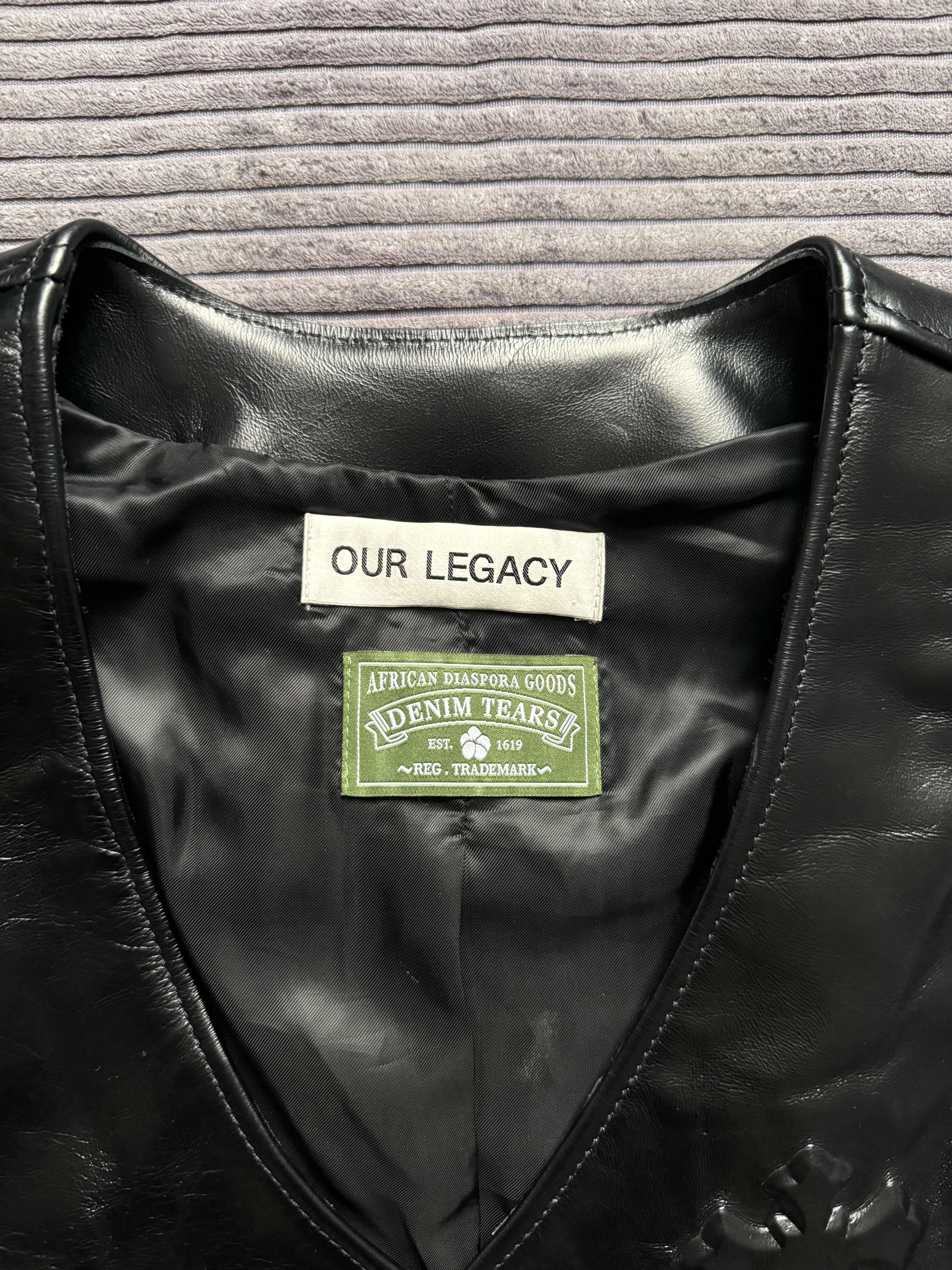 DENIM TEARS Our Legacy x Denim Tears 2Pac Cross Cow Leather Vest Grail S Size US S / EU 44-46 / 1 - 14 Thumbnail