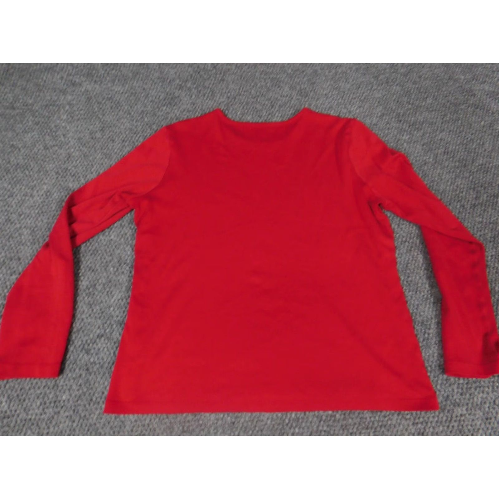Vintage L.L. Bean Womens Shirt M Red Crew Neck Pullover Casual Blouse Cotton Rayon Button Classic Breathable Womens Regular Size M / US 6-8 / IT 42-44 - 7 Thumbnail