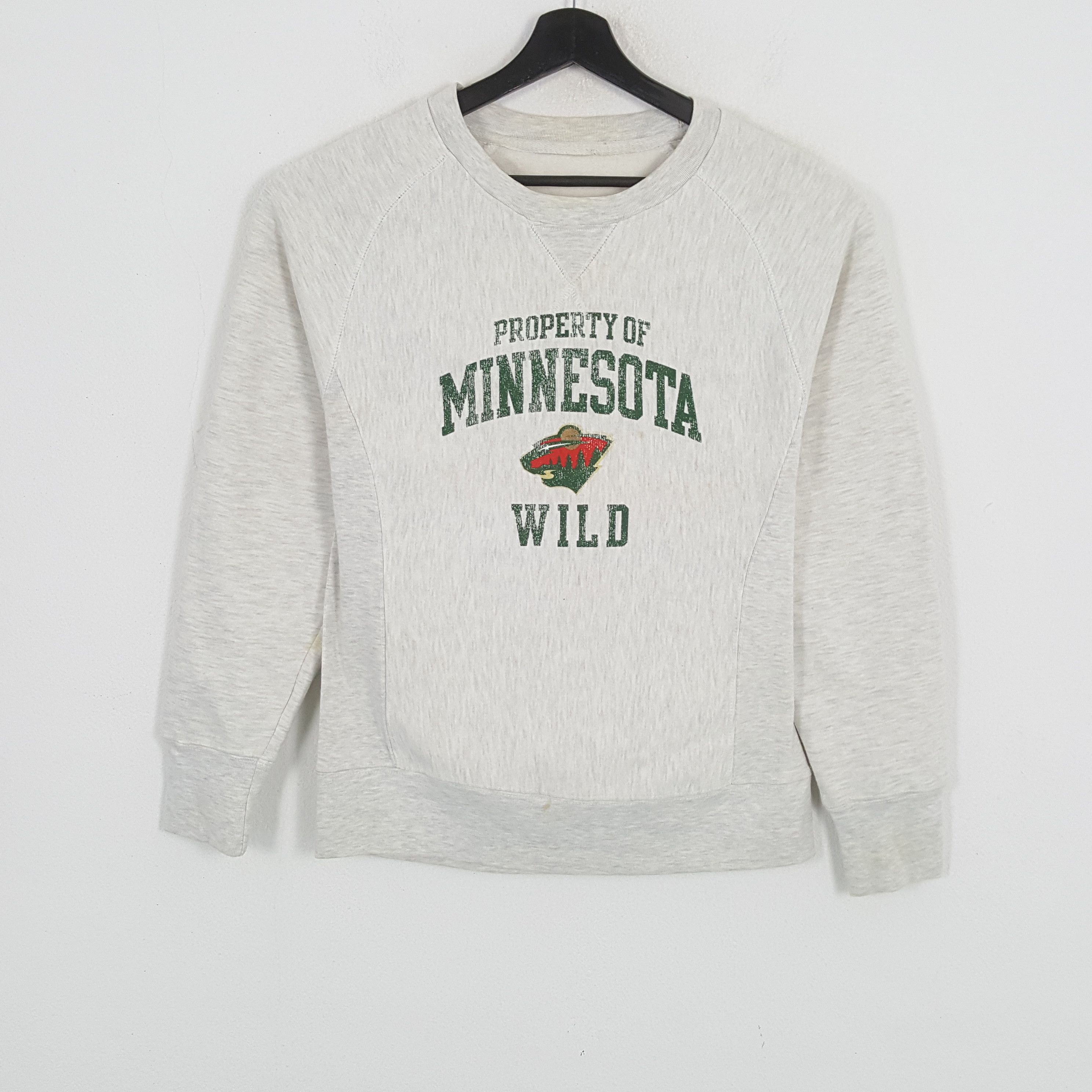 NHL × Vintage MINNESOTA WILD NHL Hockey Ice Team Sweatshirt Size US S / EU 44-46 / 1 - 1 Thumbnail