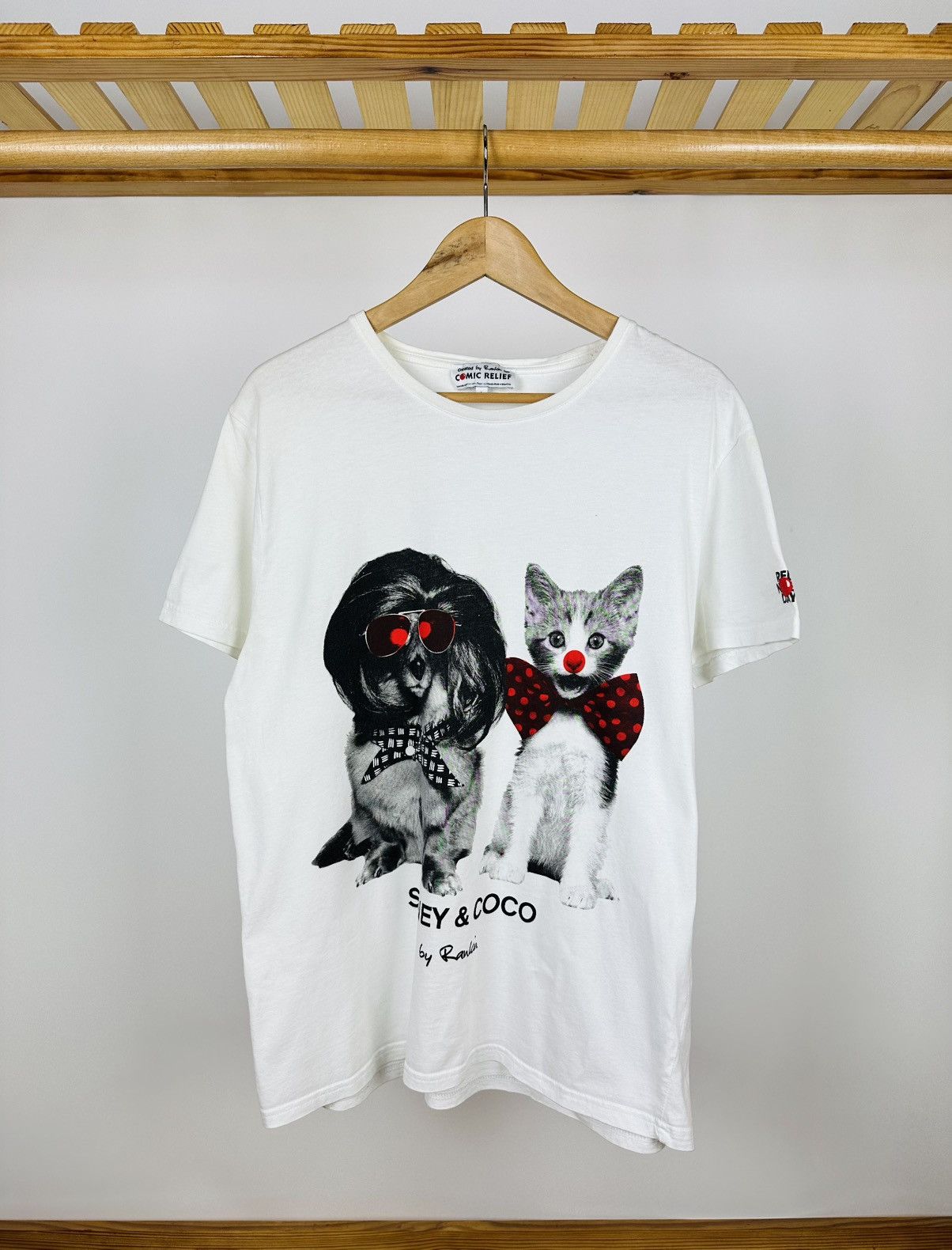 Vivienne Westwood Vintage Comic Relief Sidney and Coco Designer T-Shirt Size US L / EU 52-54 / 3 - 1 Thumbnail
