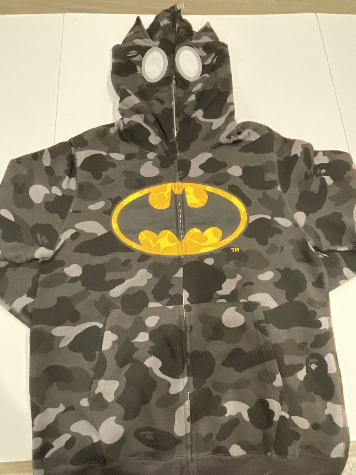 Bape Bape x DC Batman Color Camo Full Zip Hoodie | Grailed