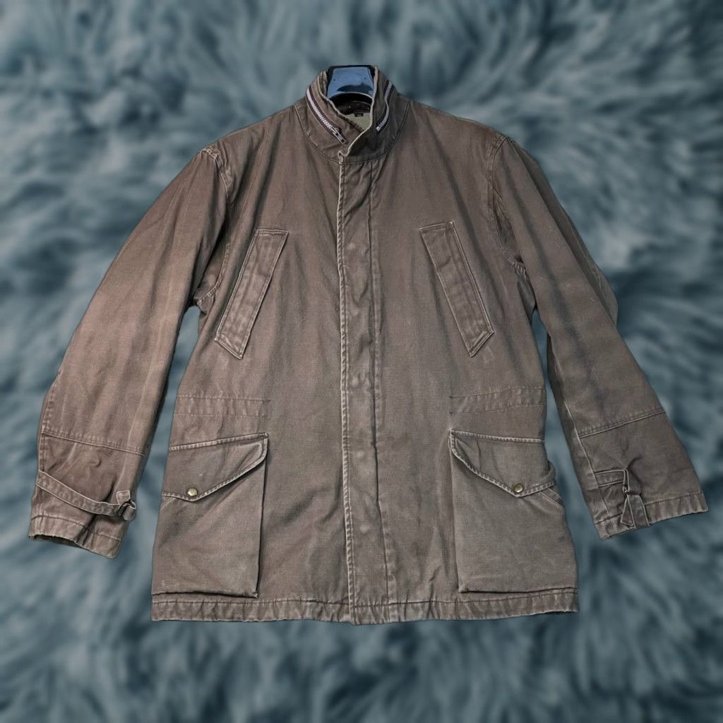Calvin Klein VINTAGE Calvin Klein Canvas Jacket Mens Size 40 Brown Field Utility 100% Cotton Size US XXS / EU 40 - 1 Thumbnail