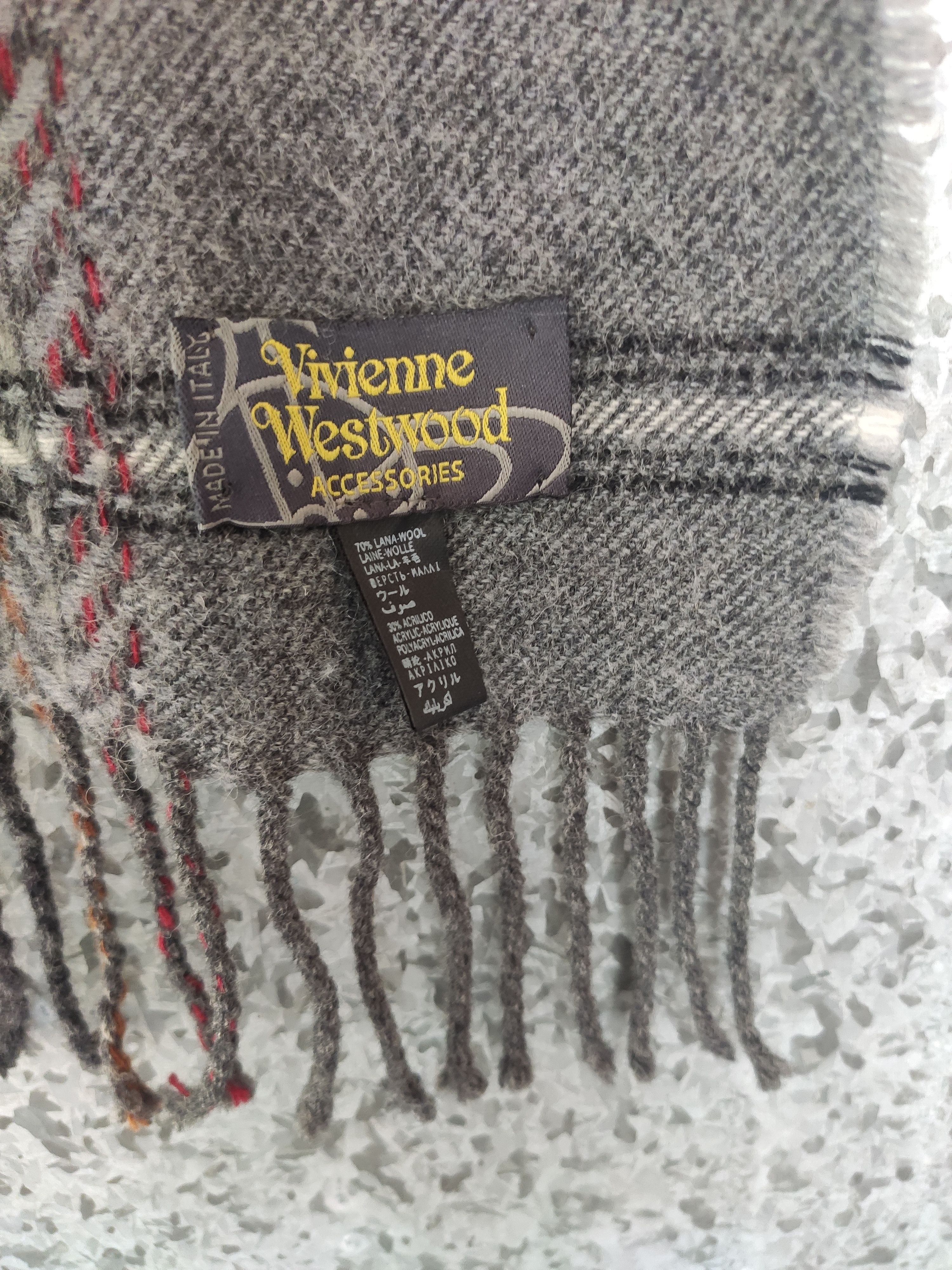 Vivienne Westwood 🔥 Vivienne Westwood scarf Muffler wool chekered Size ONE SIZE - 5 Thumbnail
