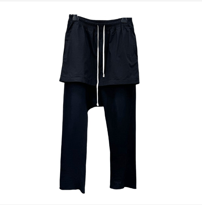 Rick Owens Rick Owens Black Layered Cargo Pants Size US 28 / EU 44 - 1 Thumbnail