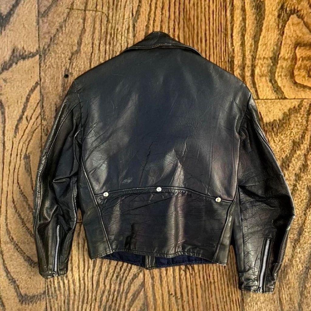 Other Vintage 1950’s Genuine Steerhide Leather Motorcycle Jacket Size US S / EU 44-46 / 1 - 2 Thumbnail