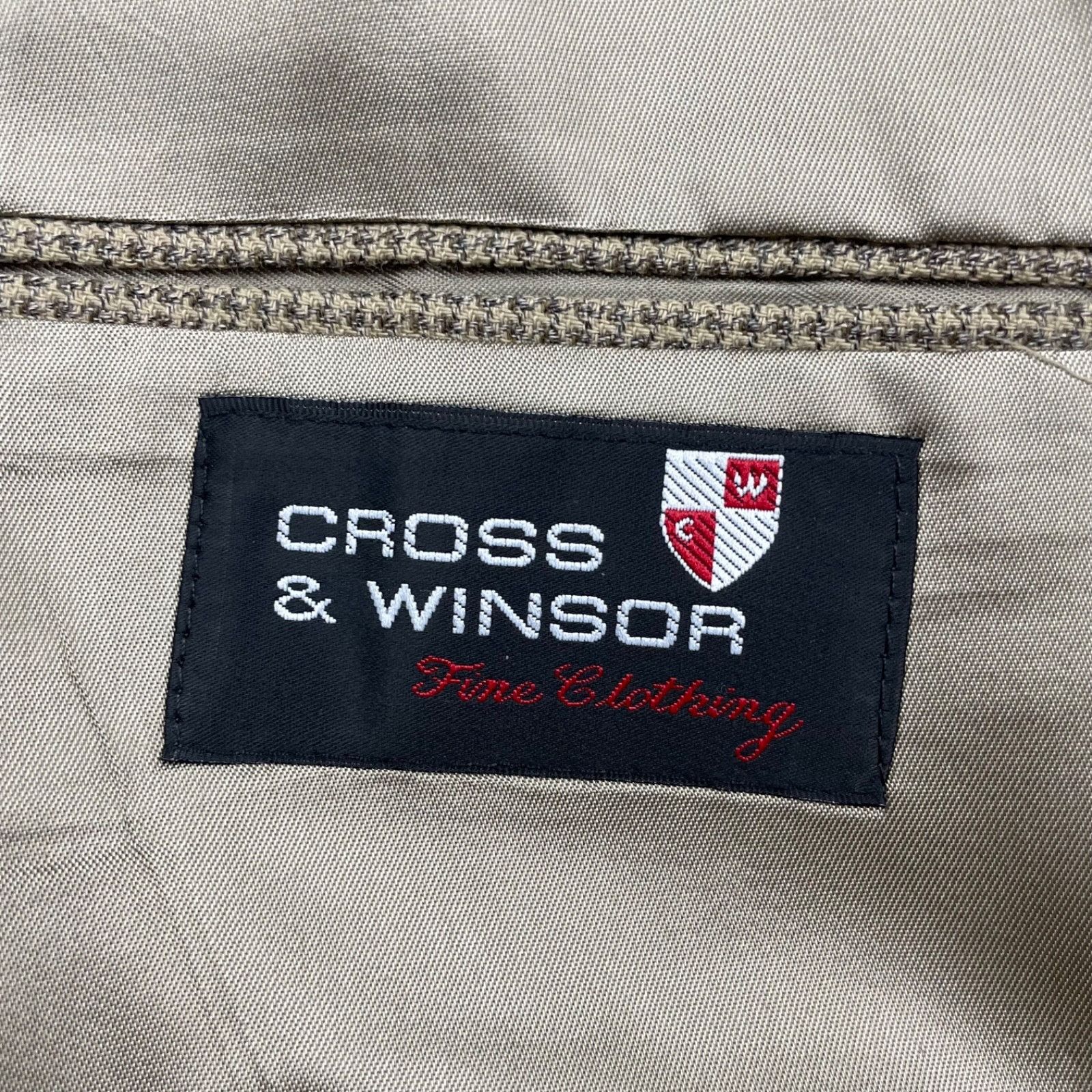 Other NEW Cross & Winsor Men's Wool Blend 2-Button Blazer Beige/Gr Size 44R - 7 Thumbnail