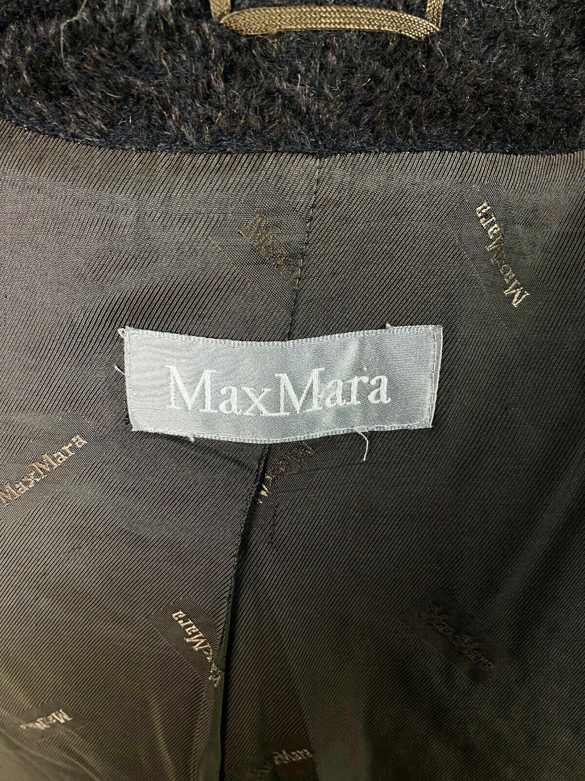 Designer Max Mara Brown Alpaca Wool Over Coat Size US 8 GB 10 Size M / US 6-8 / IT 42-44 - 9 Thumbnail