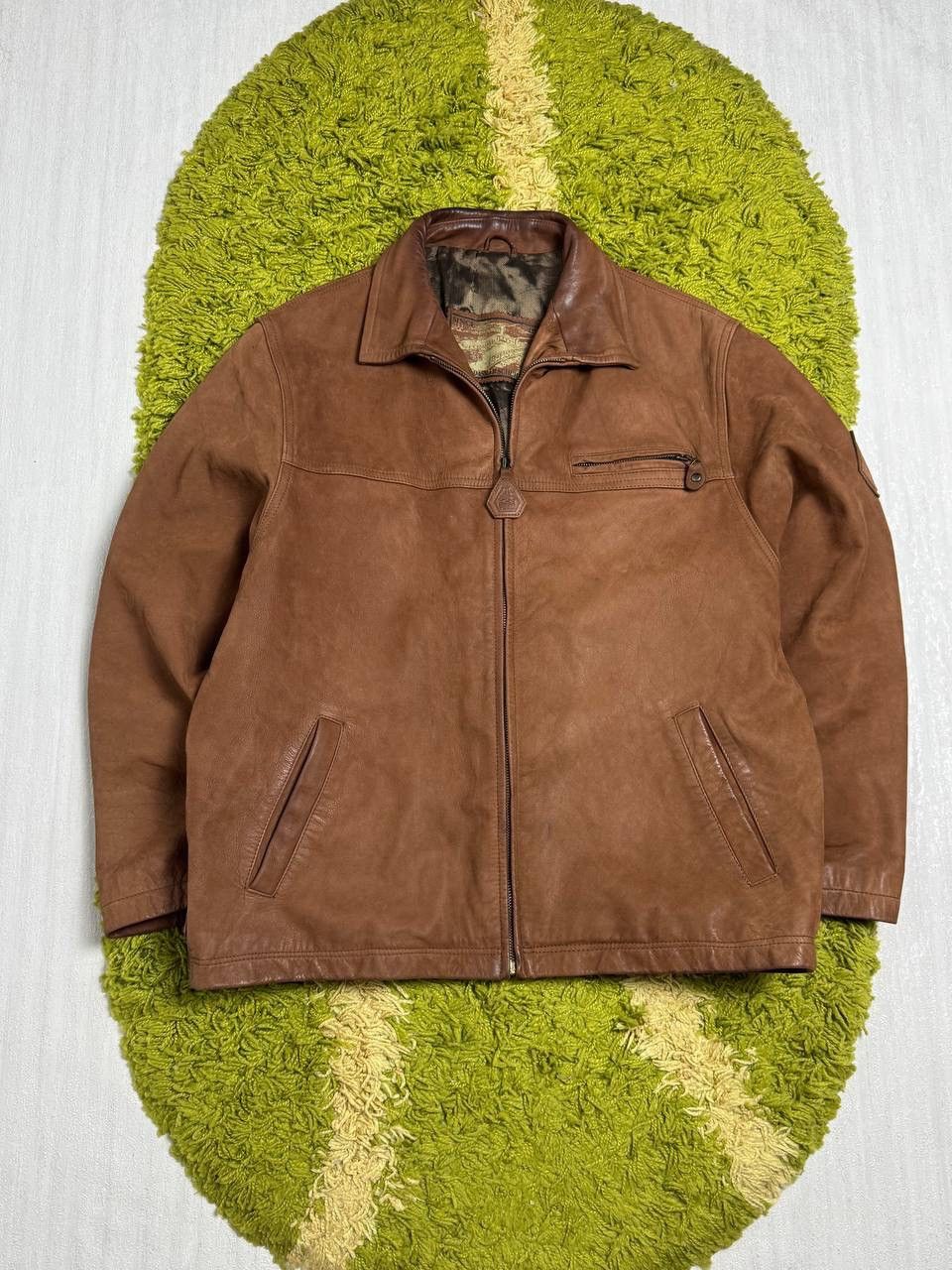 Puma RARE Archival x Puma Brown Leather Jacket Size US M / EU 48-50 / 2 - 1 Thumbnail