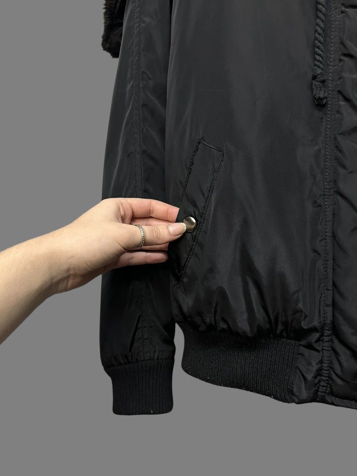 If Six Was Nine FUR JACKET JAPAN Black Cropped Jacket Women’s Modern Style Size M / US 6-8 / IT 42-44 - 4 Thumbnail