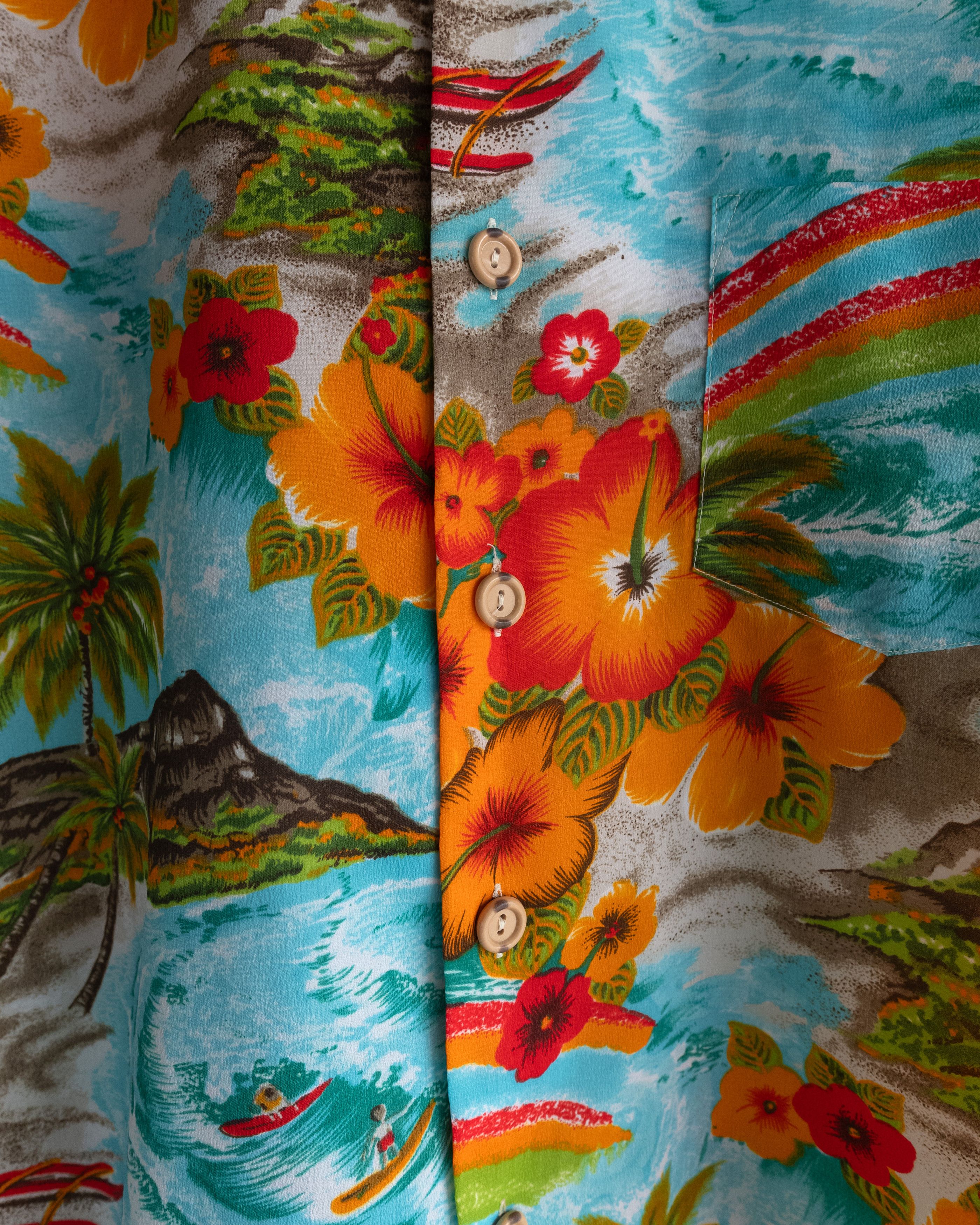 Vintage Vintage 70s JC Penney Towncraft Tropical Hawaiian Shirt Size US L / EU 52-54 / 3 - 4 Thumbnail