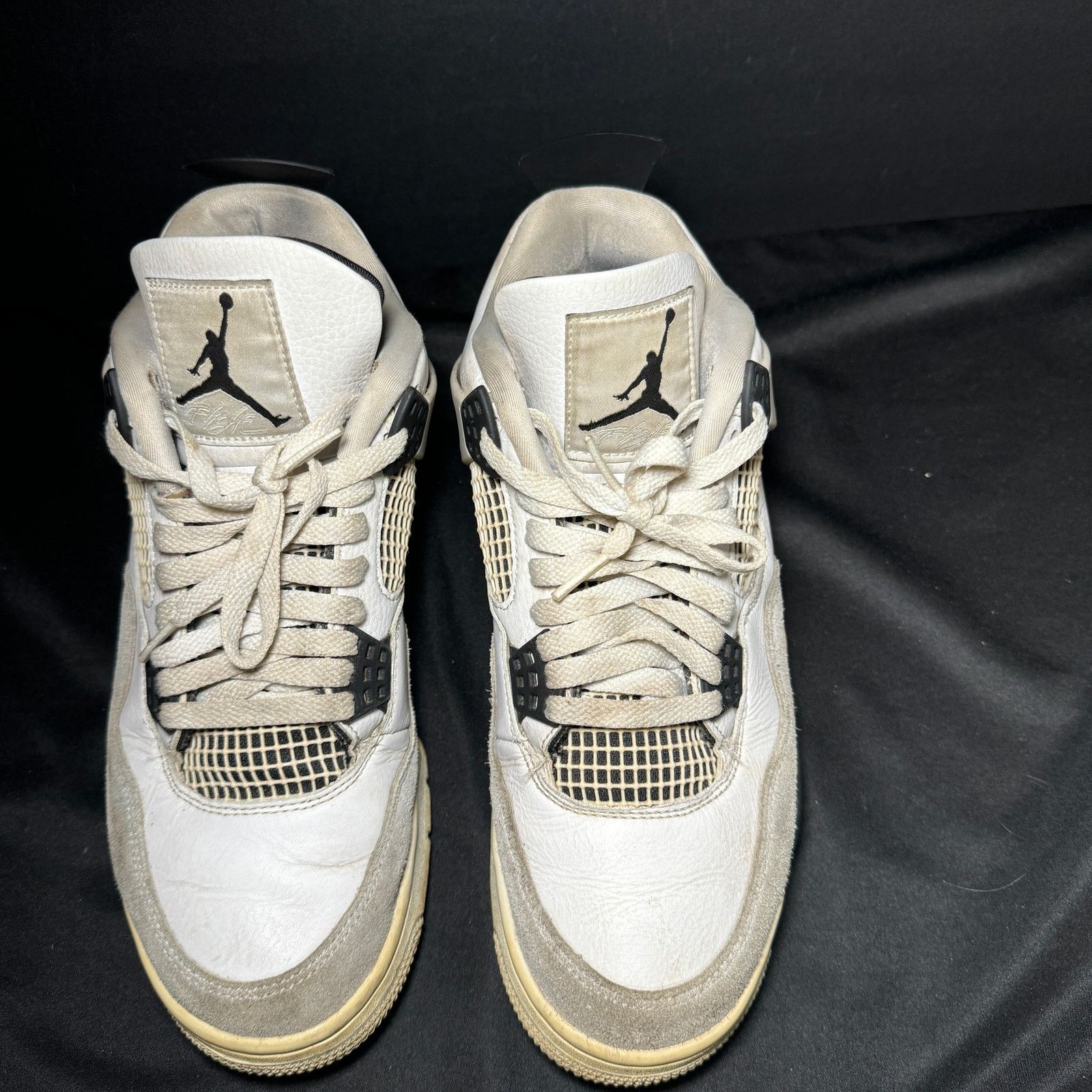 Jordan Brand × Nike Size 9.5 Nike Air Jordan 4 Retro Military Black Men's Shoes Size US 9.5 / EU 42-43 - 4 Thumbnail