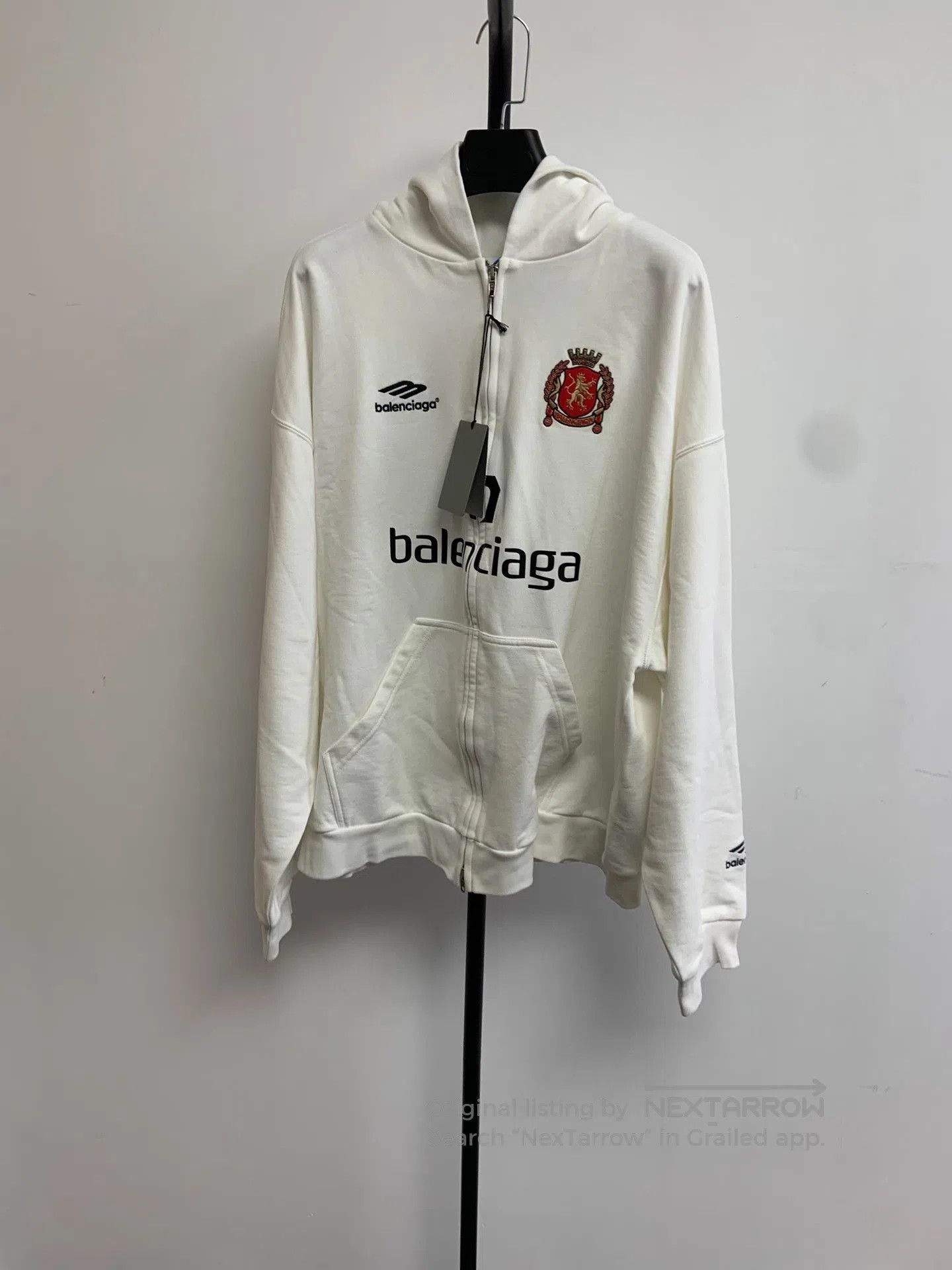 Balenciaga Balenciaga Letter Print Hooded Zip Sweatshirt. Size US M / EU 48-50 / 2 - 1 Thumbnail