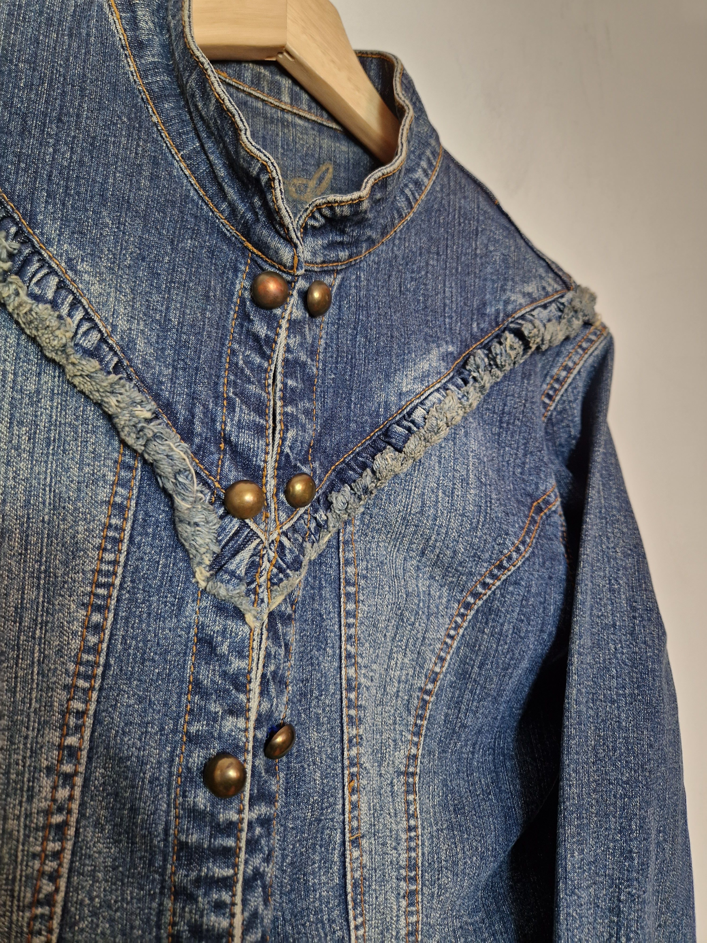 Japanese Brand × Vintage vintage denim jacket Size S / US 4 / IT 40 - 15 Thumbnail