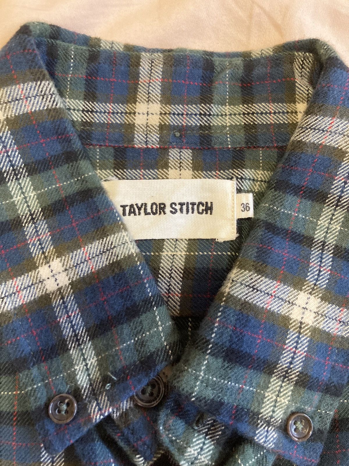 Taylor Stitch Green Plaid Shirt by Taylor Stitch Size US S / EU 44-46 / 1 - 2 Thumbnail