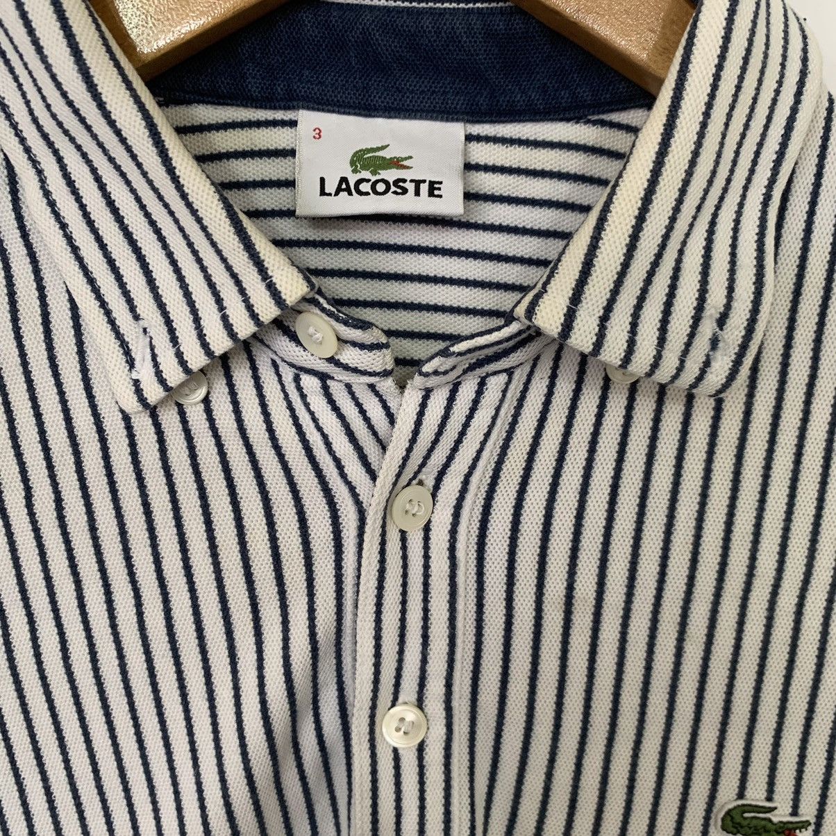 Lacoste × Vintage Vintage Lacoste Polo Rare Stripe Design Shirt Size US S / EU 44-46 / 1 - 5 Thumbnail