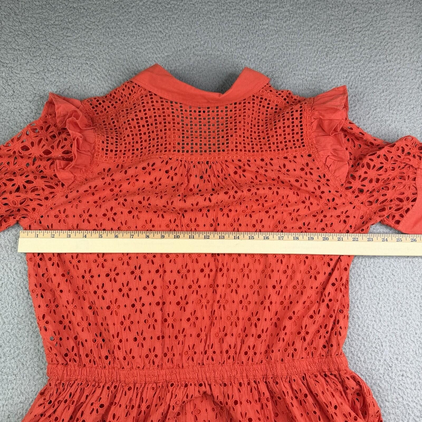 Other Double D Ranch Orange Western Dress Women's 1X Lined Size XL / US 12-14 / IT 48-50 - 3 Thumbnail